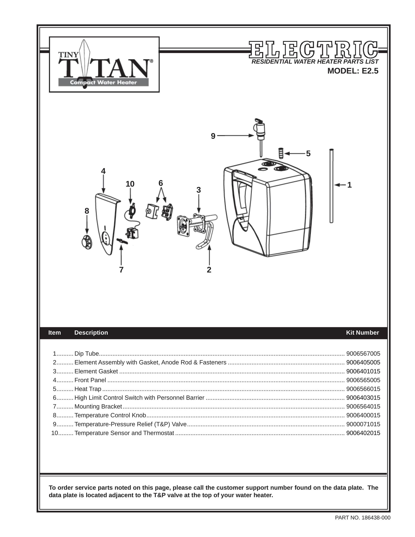 American Water Heater 186438-000 Water Heater User Manual