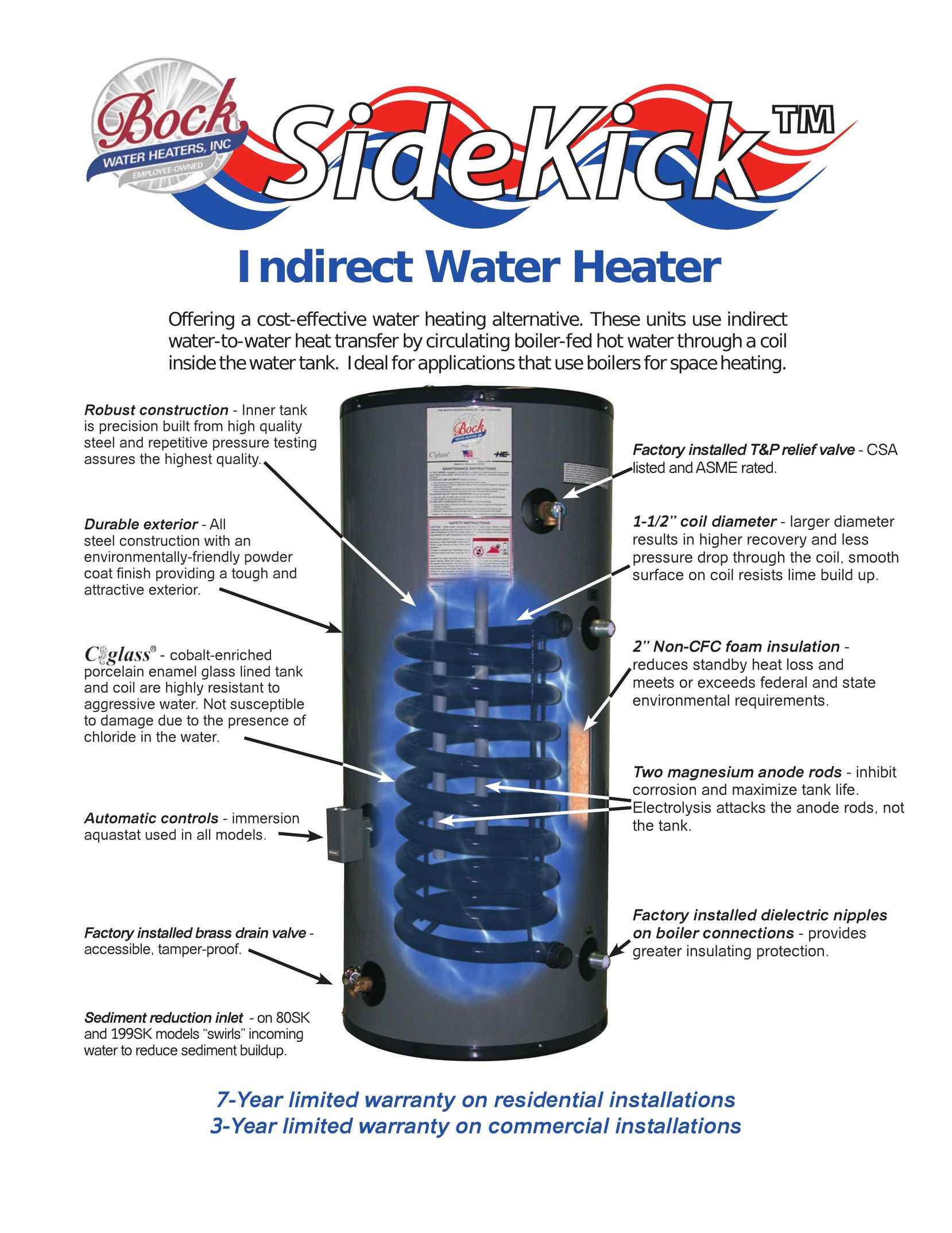 Bock Water heaters 199SK Water Heater User Manual