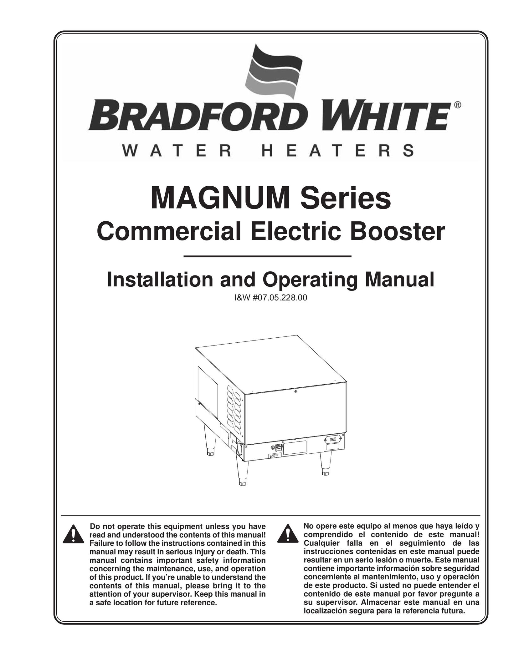 Bradford-White Corp 07.05.228.00 Water Heater User Manual