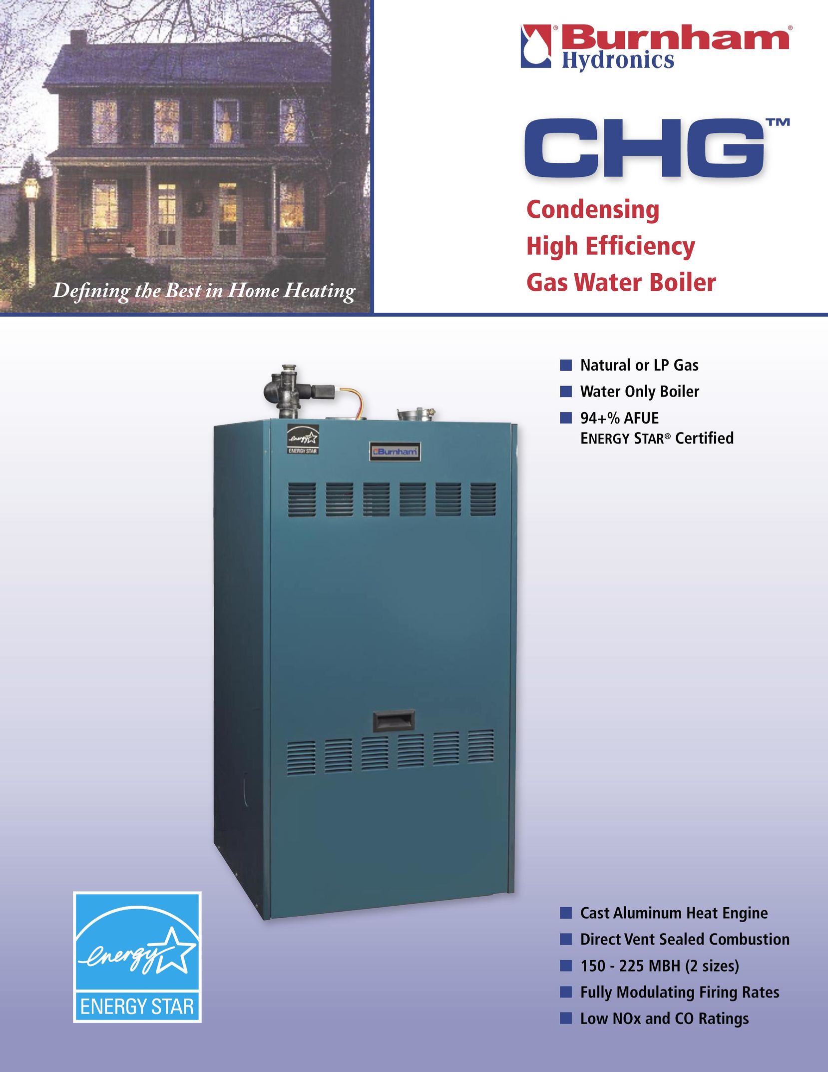 Burnham `A' `B' `C' `D' `E' Water Heater User Manual
