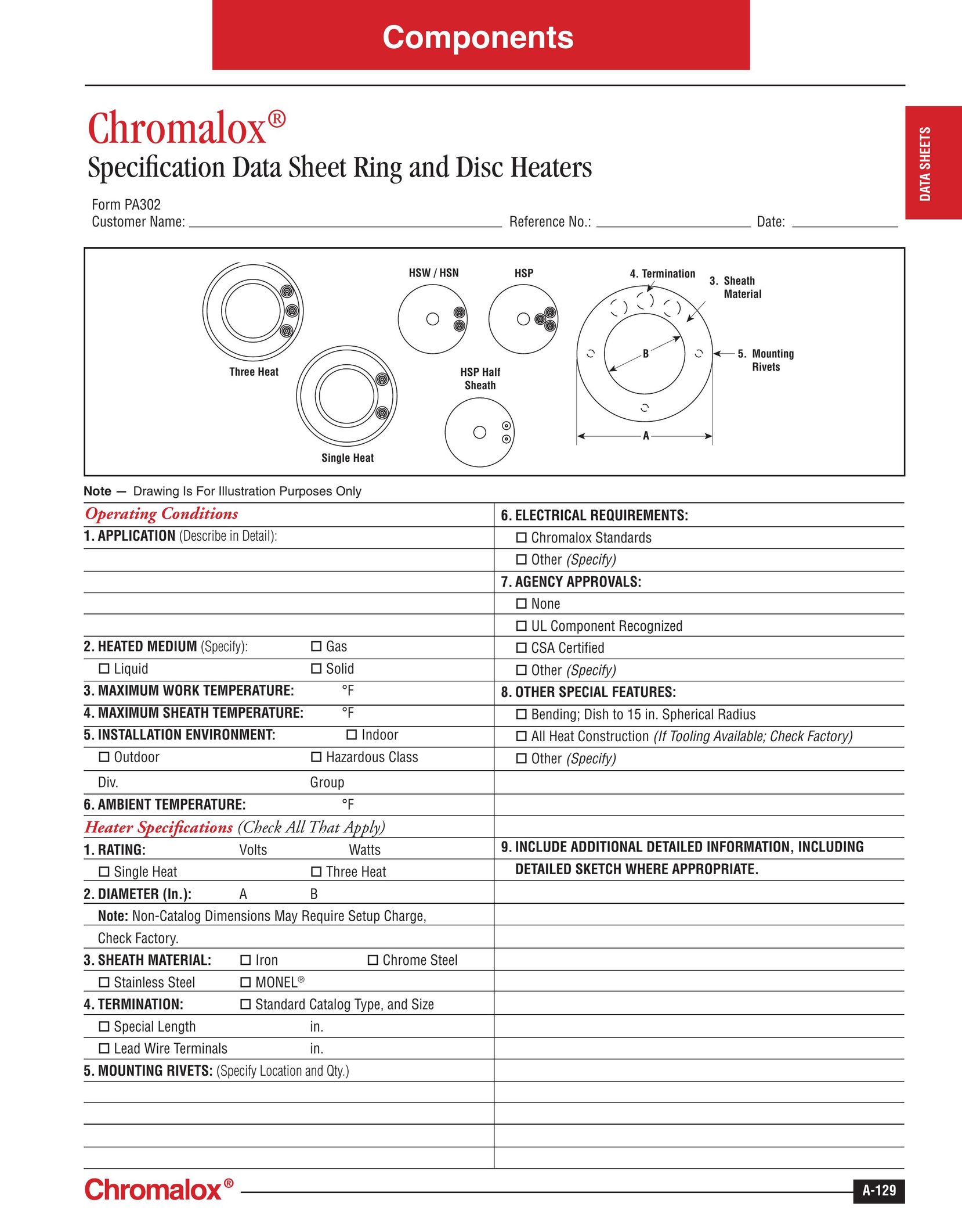 Chromalox A-129 Water Heater User Manual