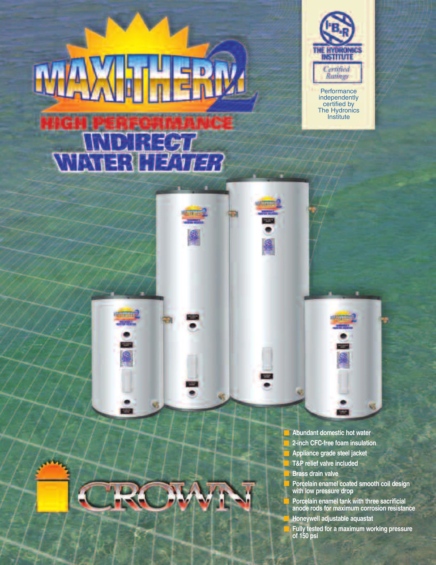Crown MT040GBR Water Heater User Manual