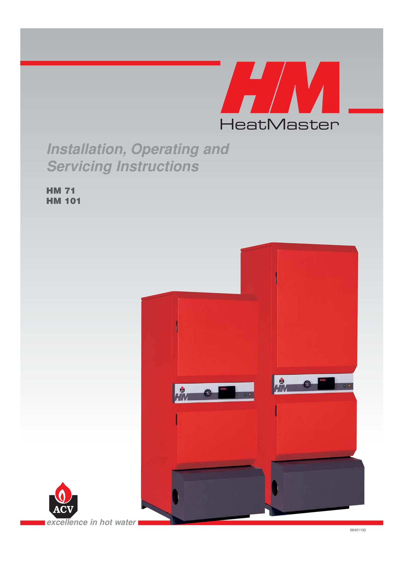 Heatmaster HM 101 Water Heater User Manual