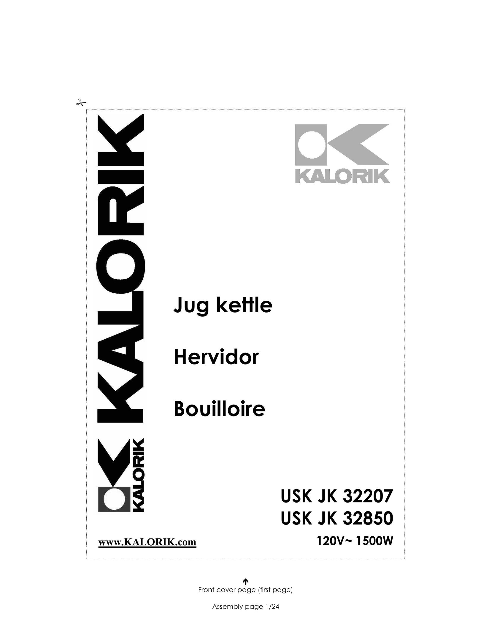 Kalorik USK JK 32207 Water Heater User Manual