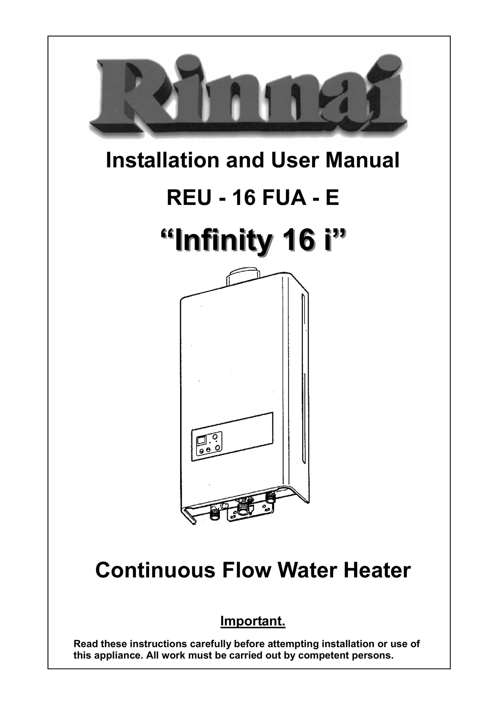 Rinnai REU - 16 FUA - E Water Heater User Manual