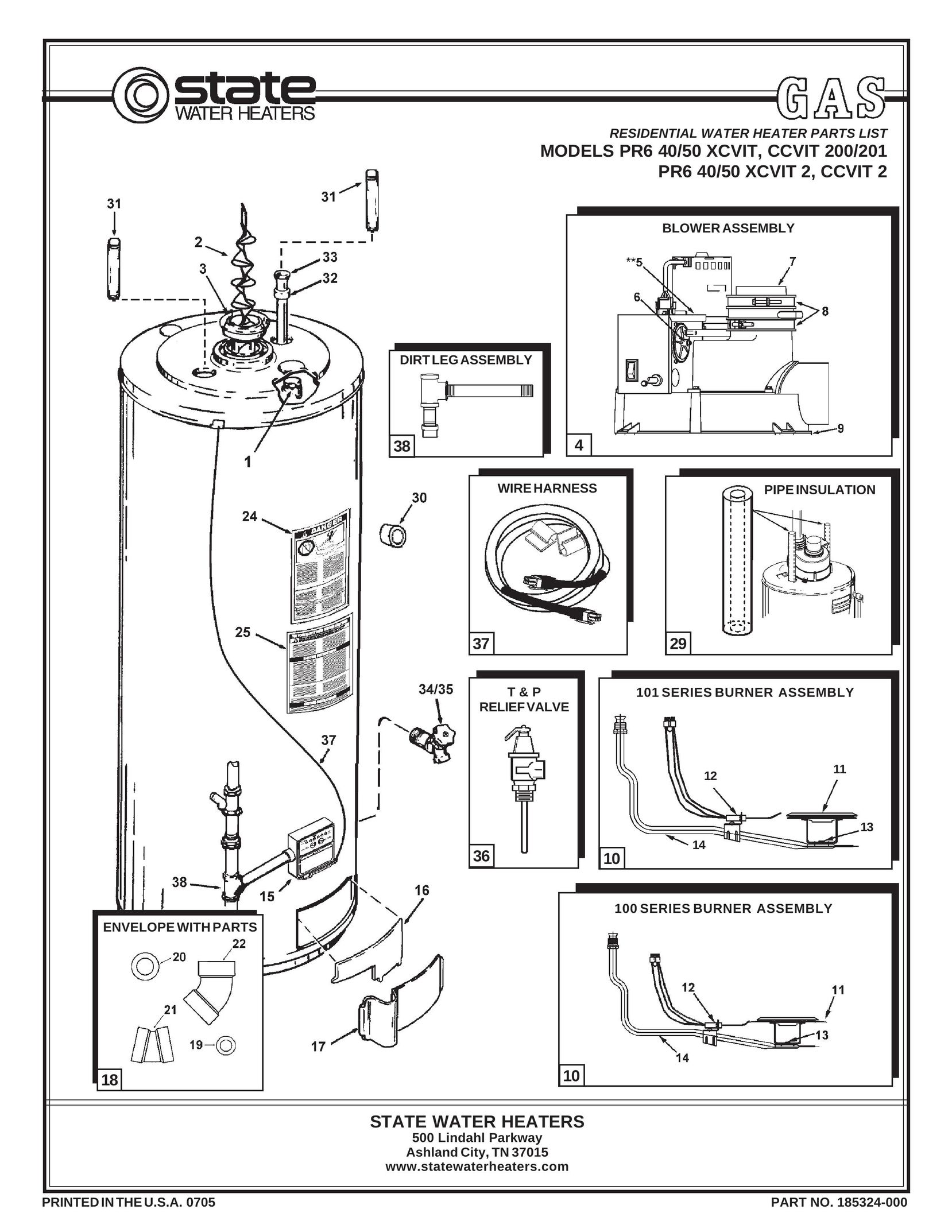 State Industries CCVIT 2 Water Heater User Manual