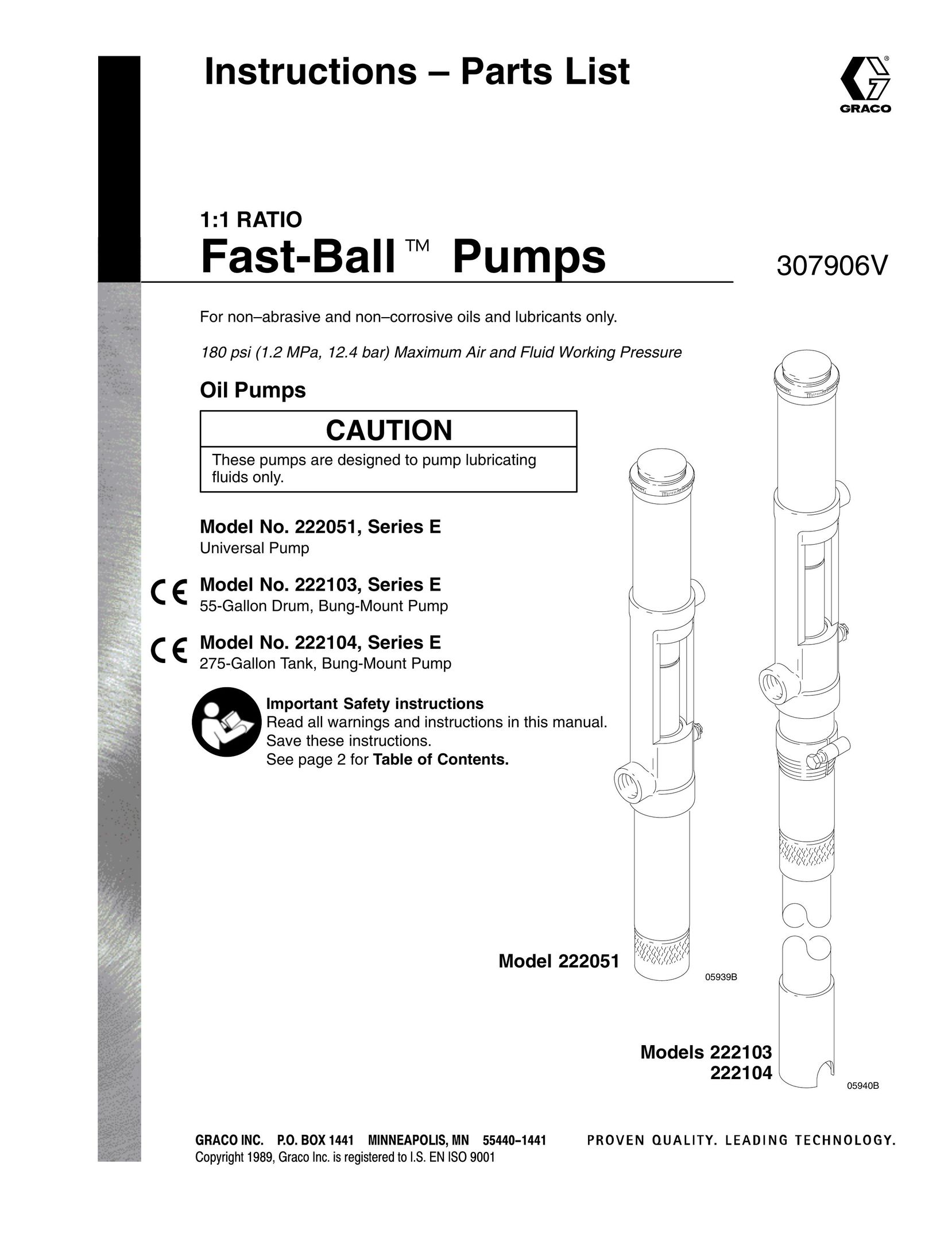 Hitachi 222104 Water Pump User Manual