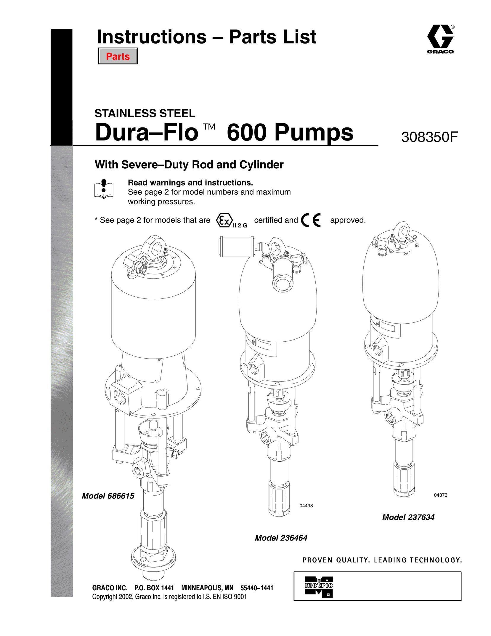 Hitachi 236464 Water Pump User Manual