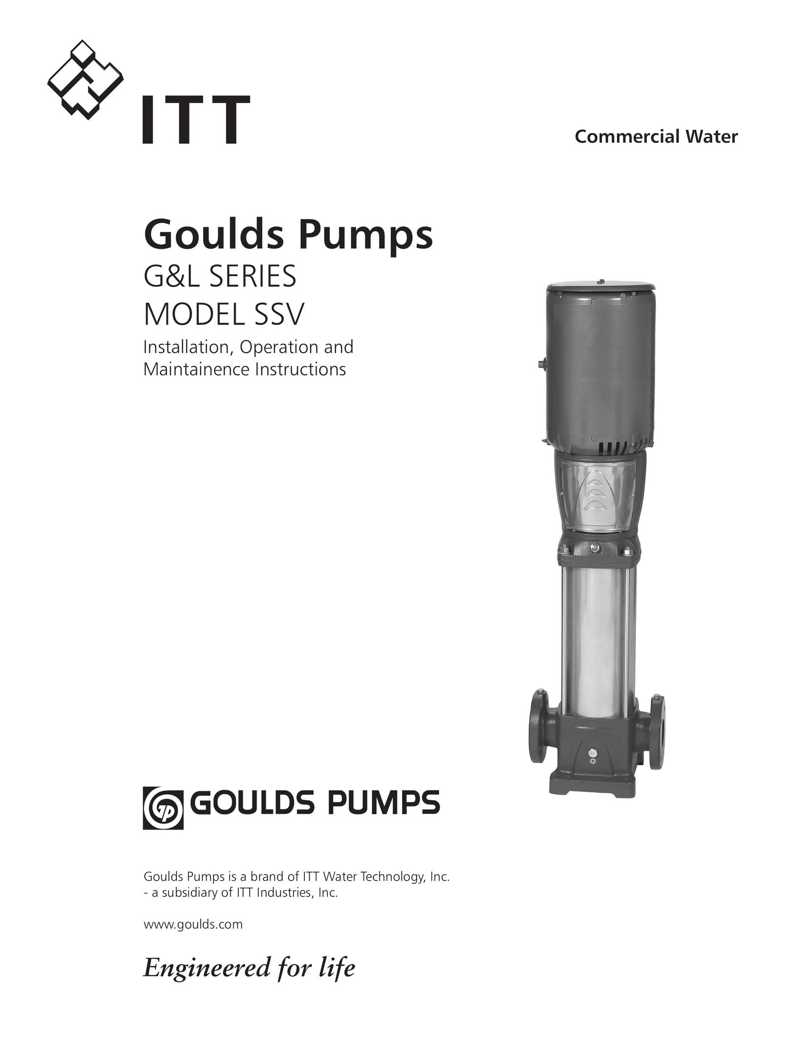 ITT SSV Water Pump User Manual