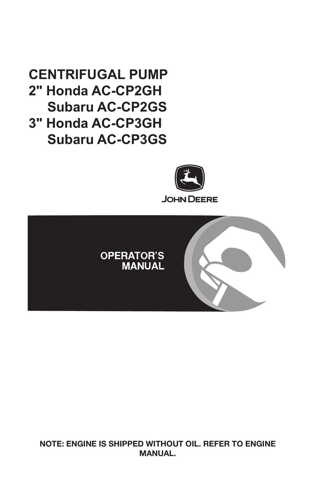 John Deere AC-CP2GS Water Pump User Manual