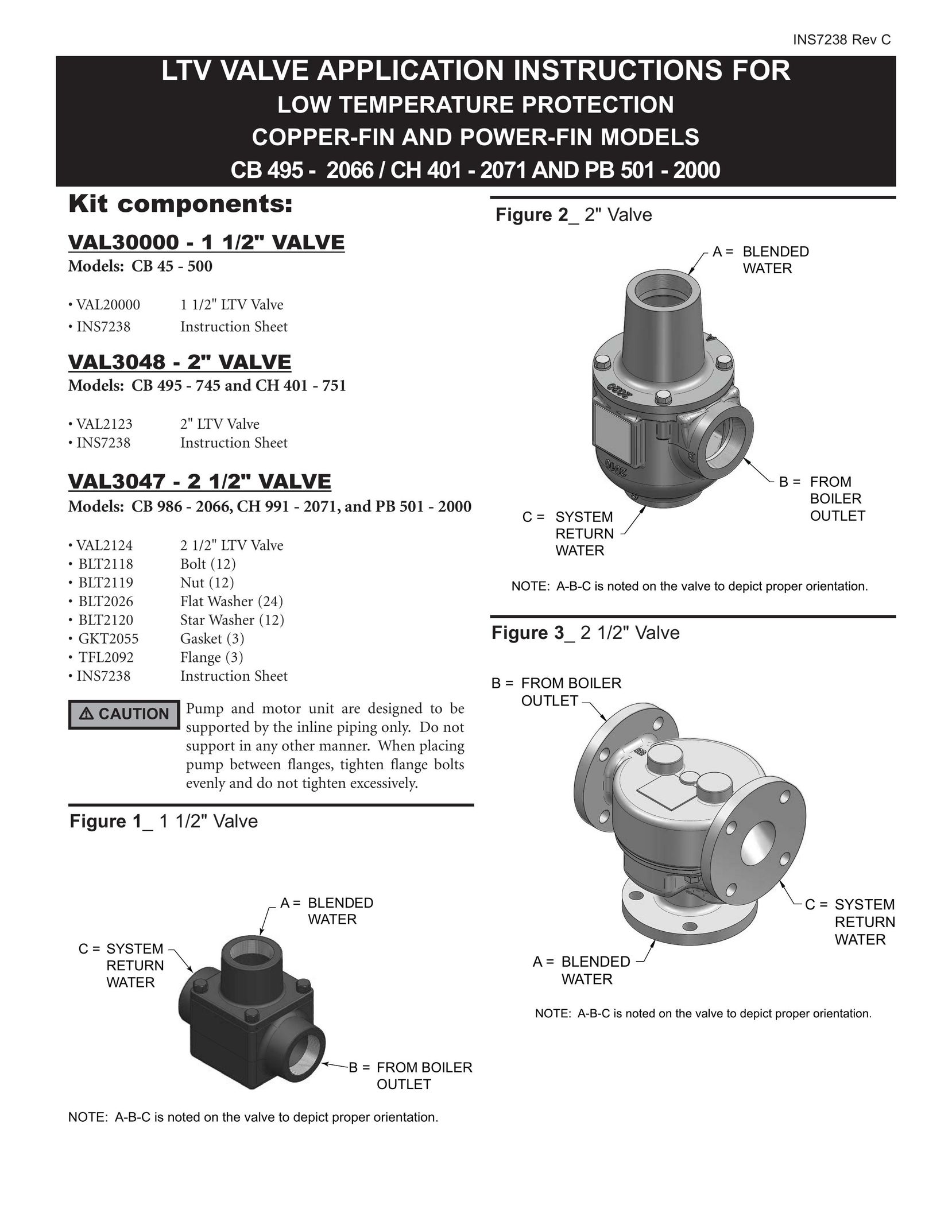 Lochinvar BLT2118 Water Pump User Manual