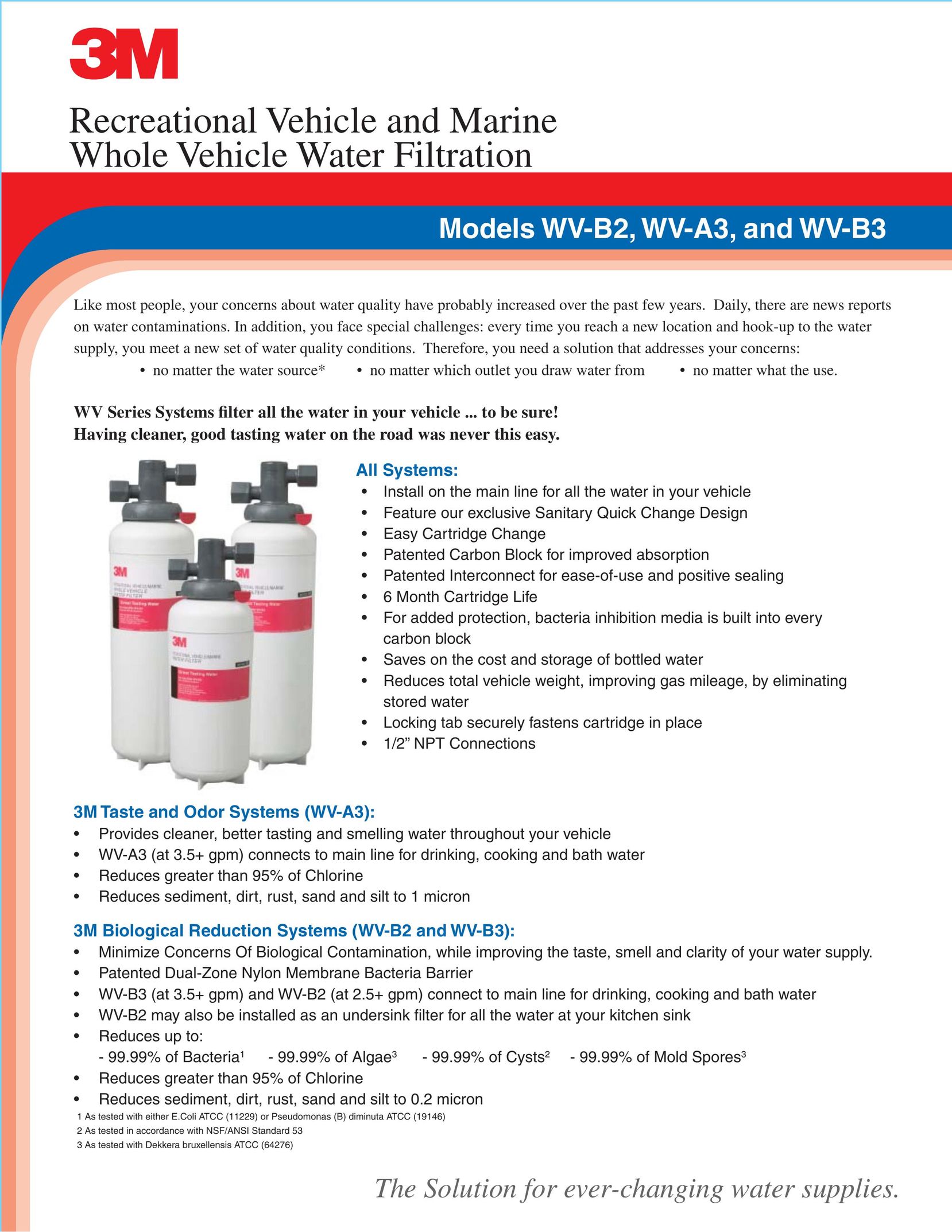 3M and WV-B3 Water System User Manual
