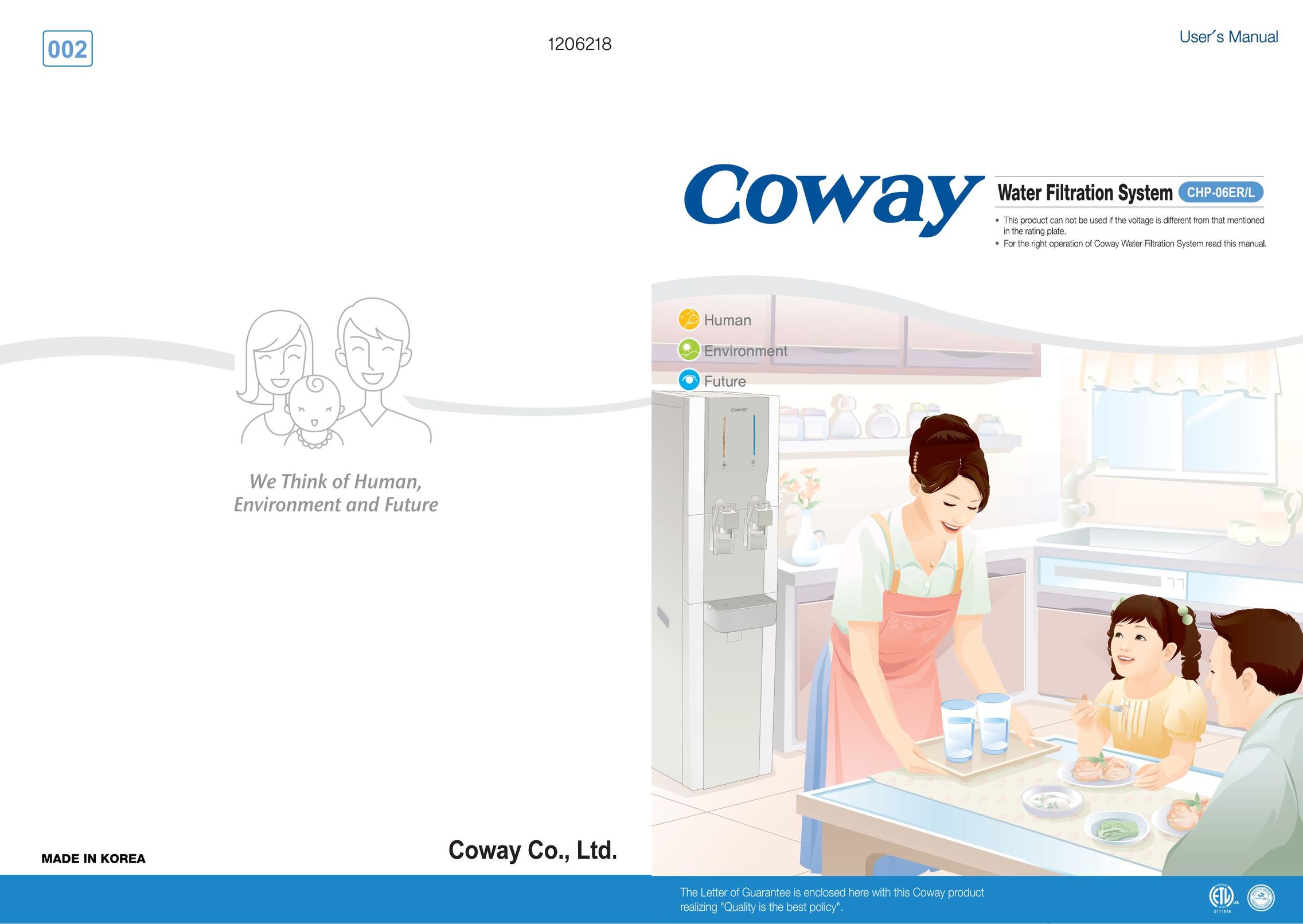 Coway CHP-06ER/L Water System User Manual