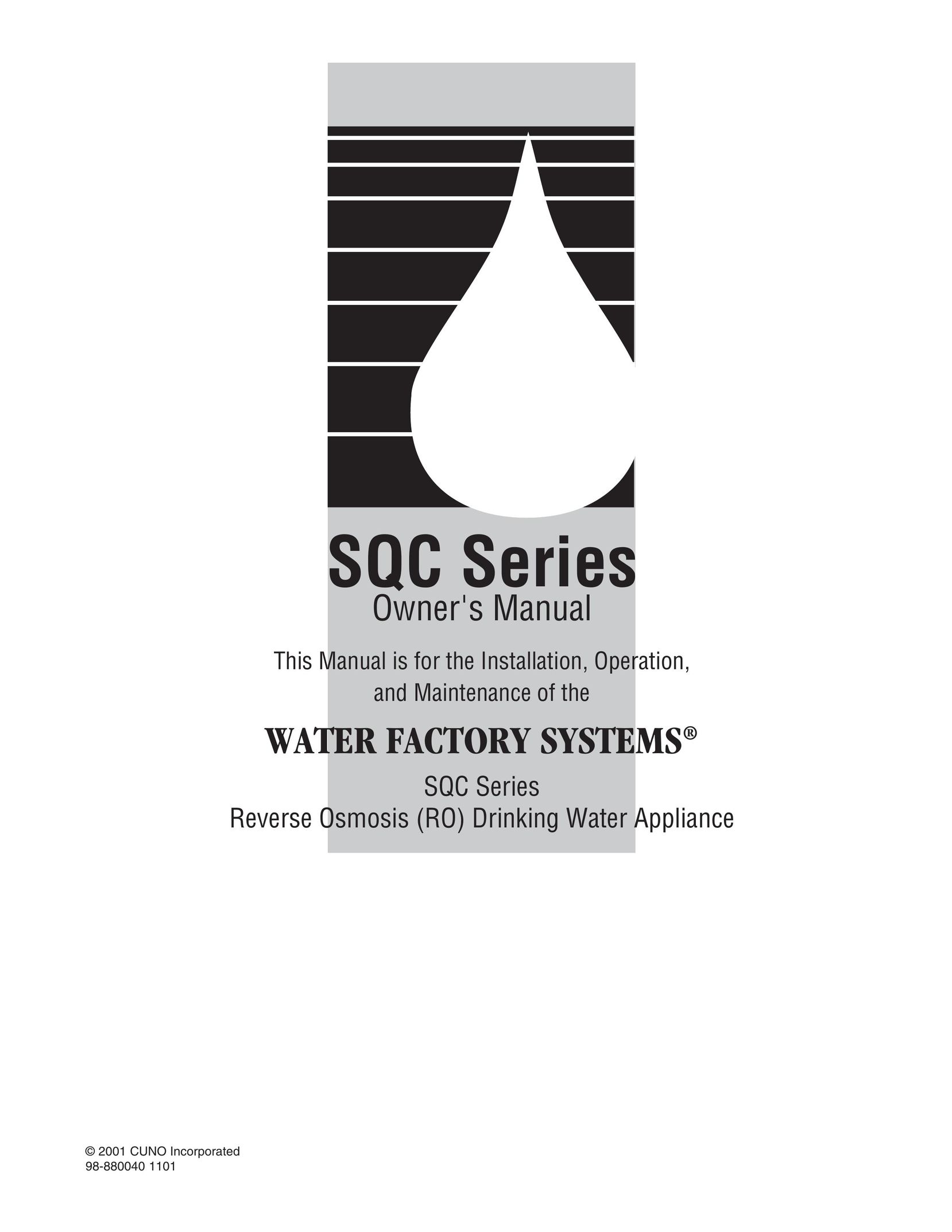 Cuno SQC Series Water System User Manual