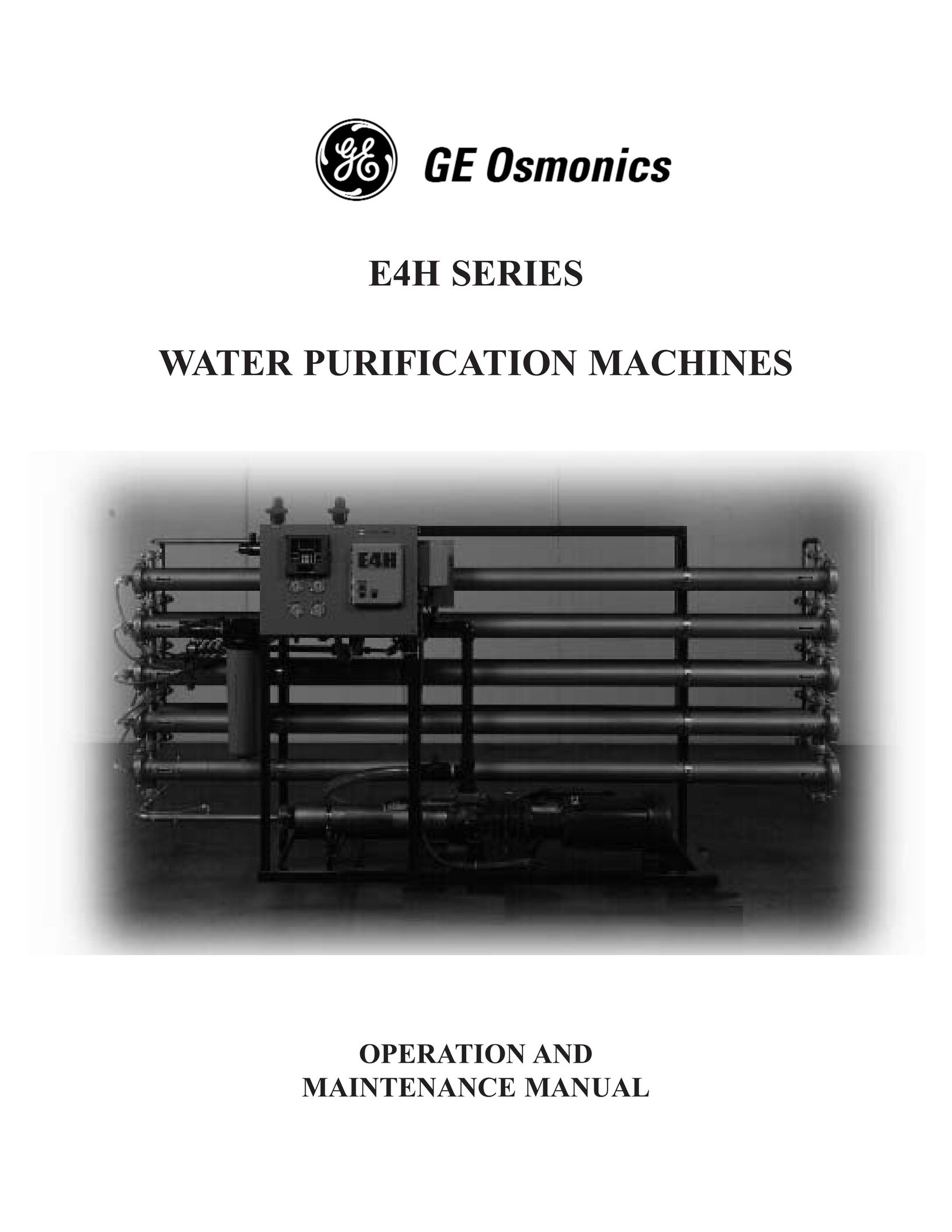GE E4H Series Water System User Manual