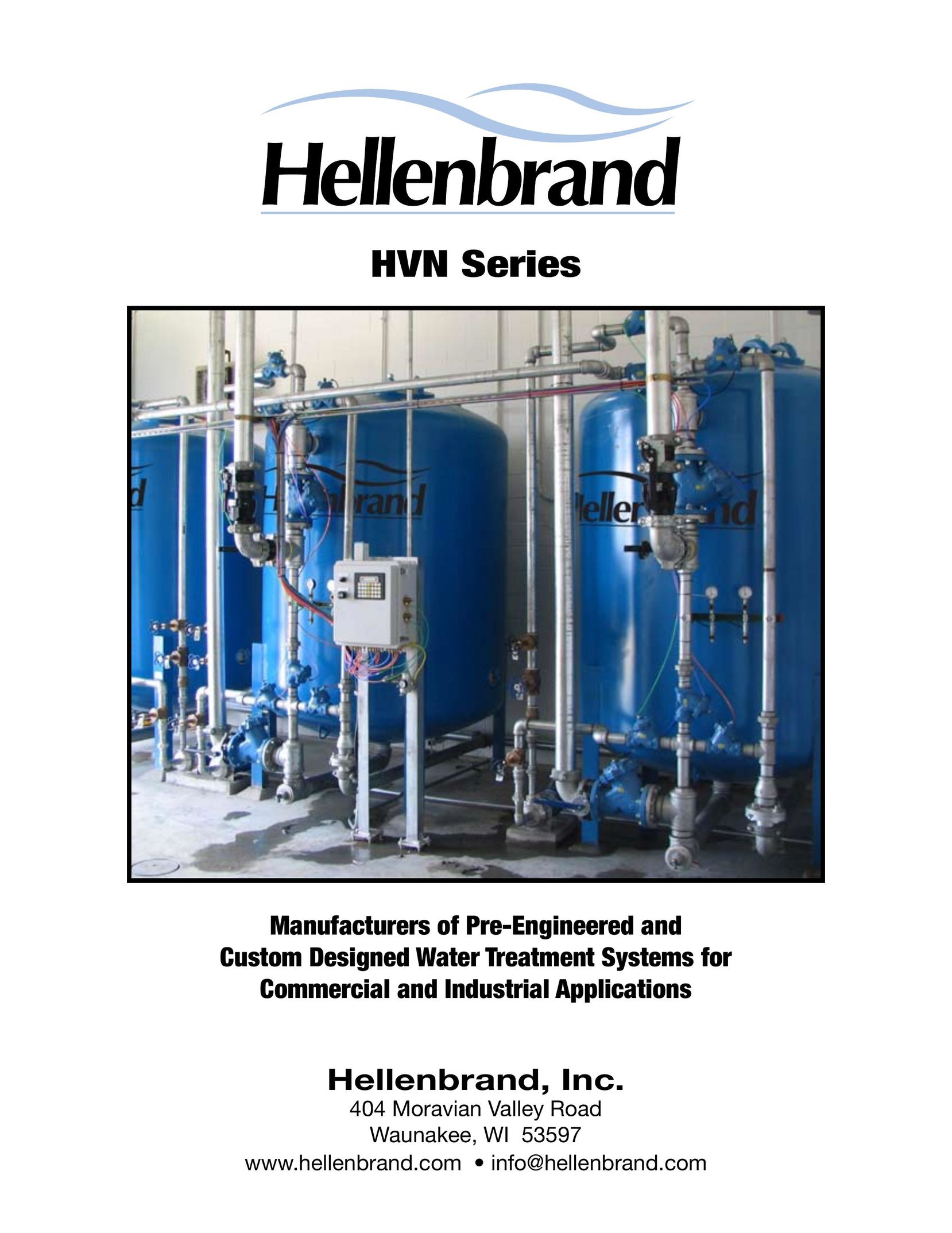 Hellenbrand HVN Series Water System User Manual