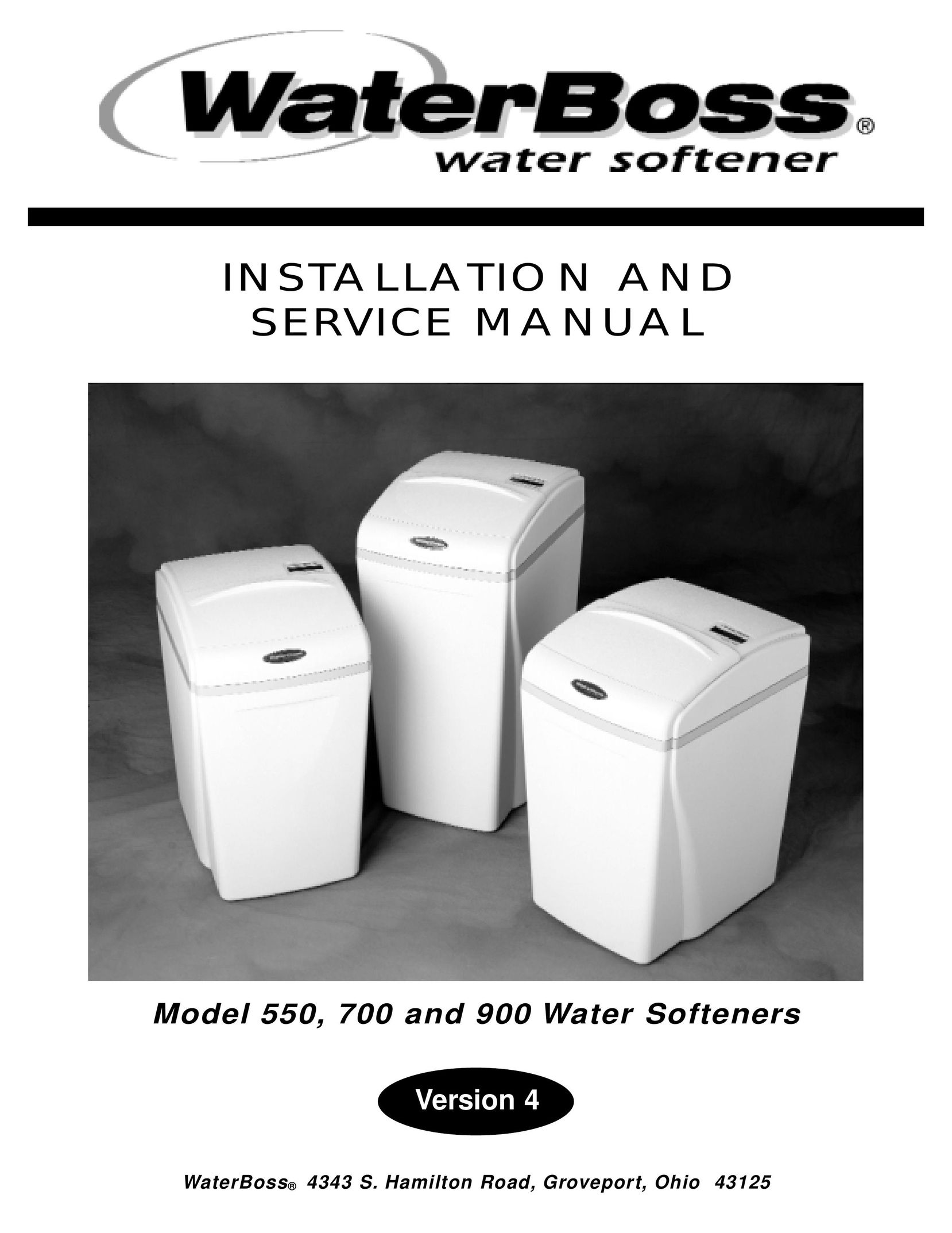 Water Boss 550 Water System User Manual