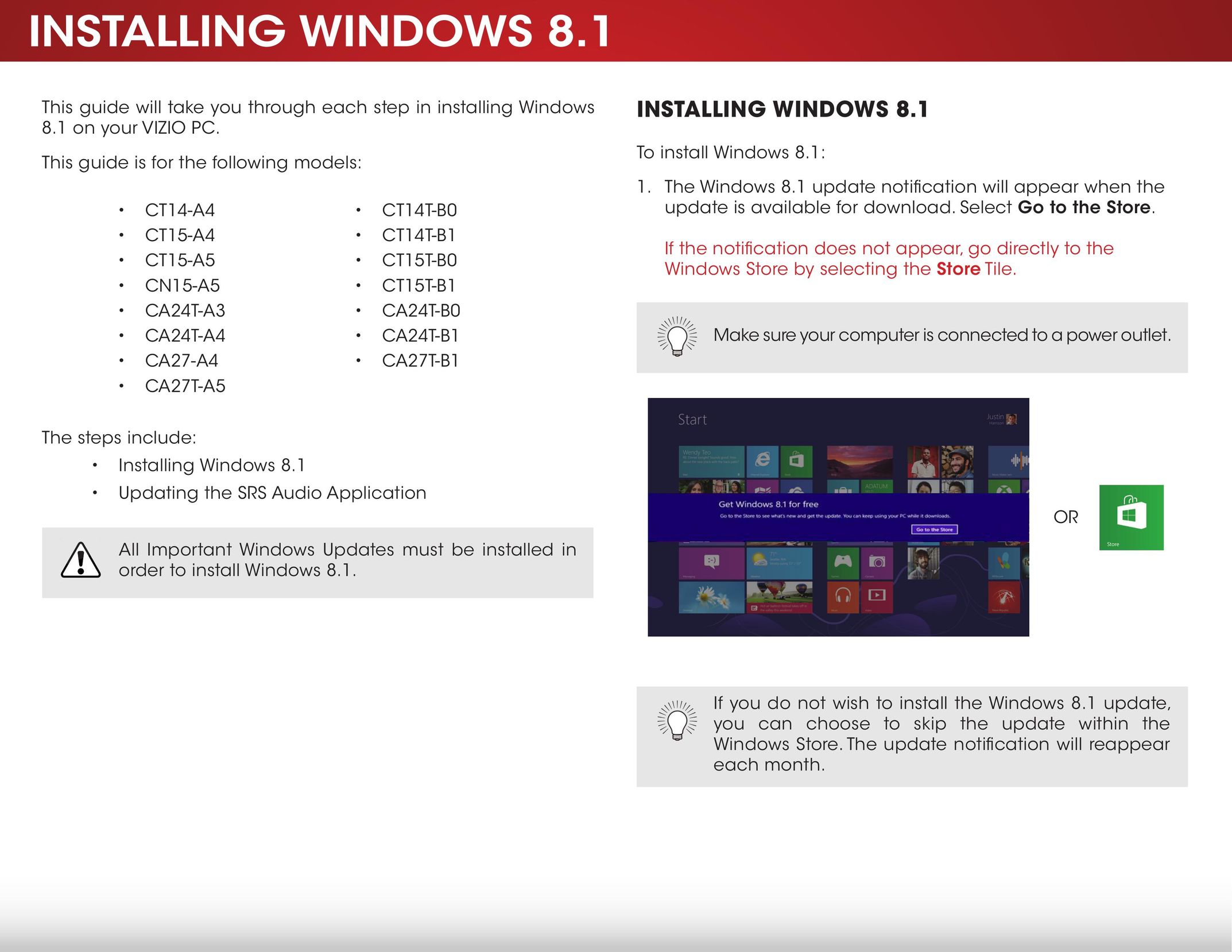 Microsoft CT15T-B1 Window User Manual