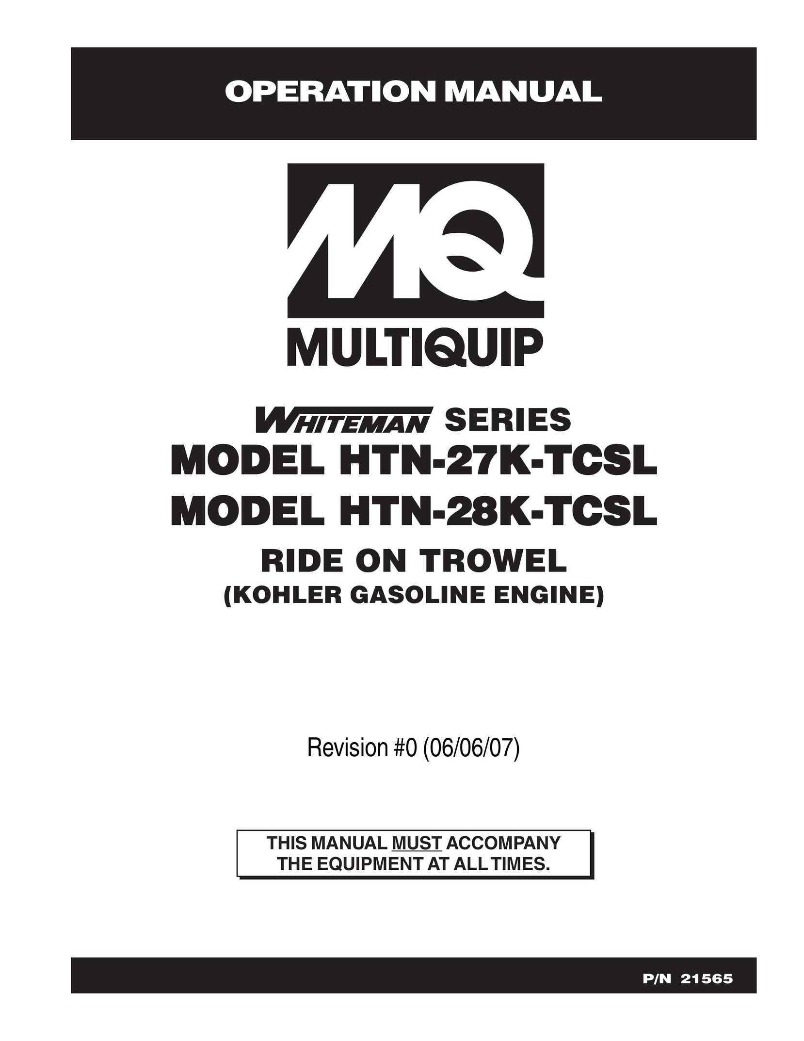 Multiquip HTN-27K-TCSL Window User Manual