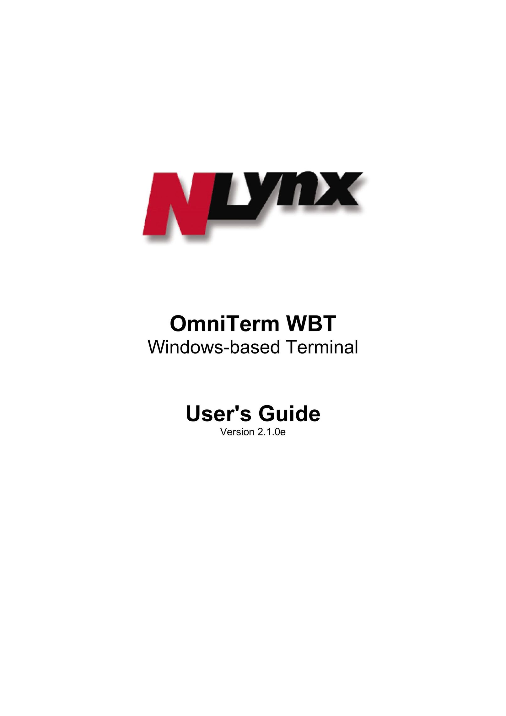 Nlynx 2.1.0E Window User Manual