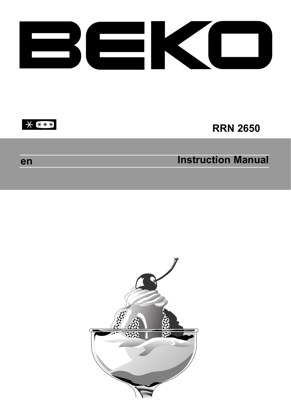 Beko RRN 2650 Appliance Trim Kit User Manual