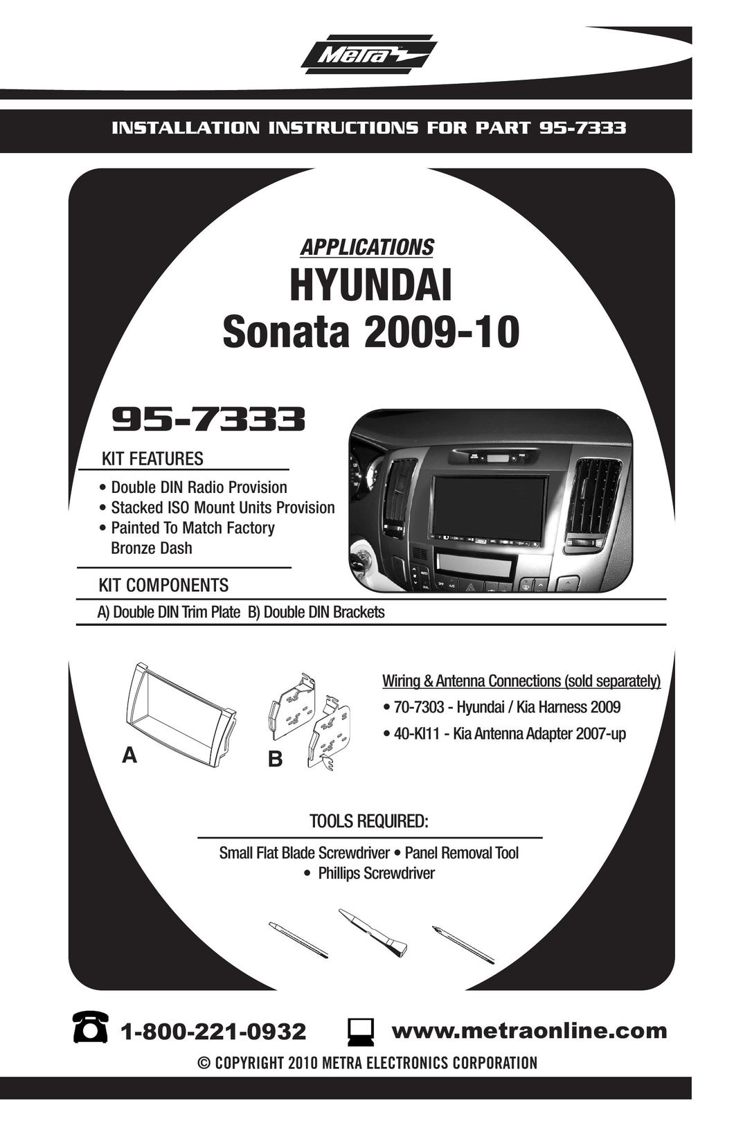 Hyundai 95-7333 Appliance Trim Kit User Manual