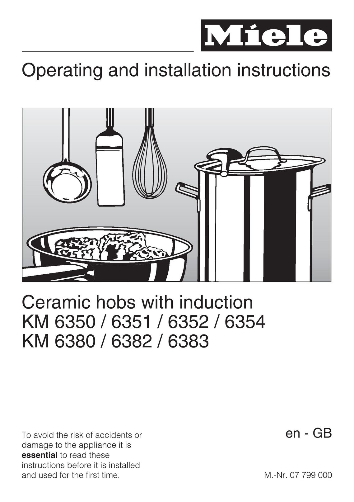 Miele KM6350 Appliance Trim Kit User Manual