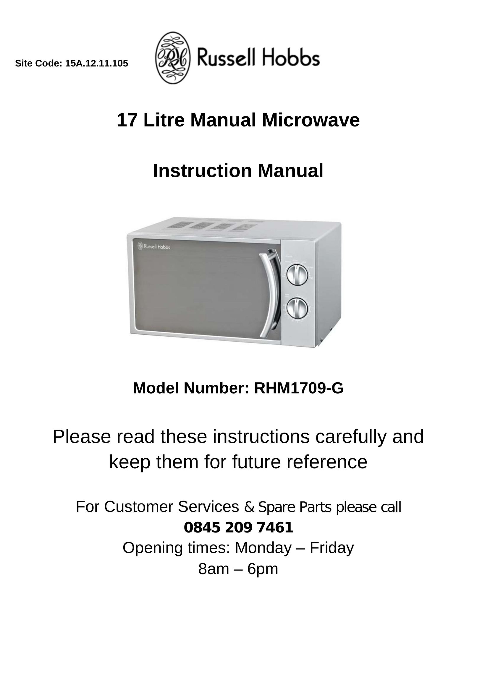 Russell Hobbs RHM1709-G Appliance Trim Kit User Manual