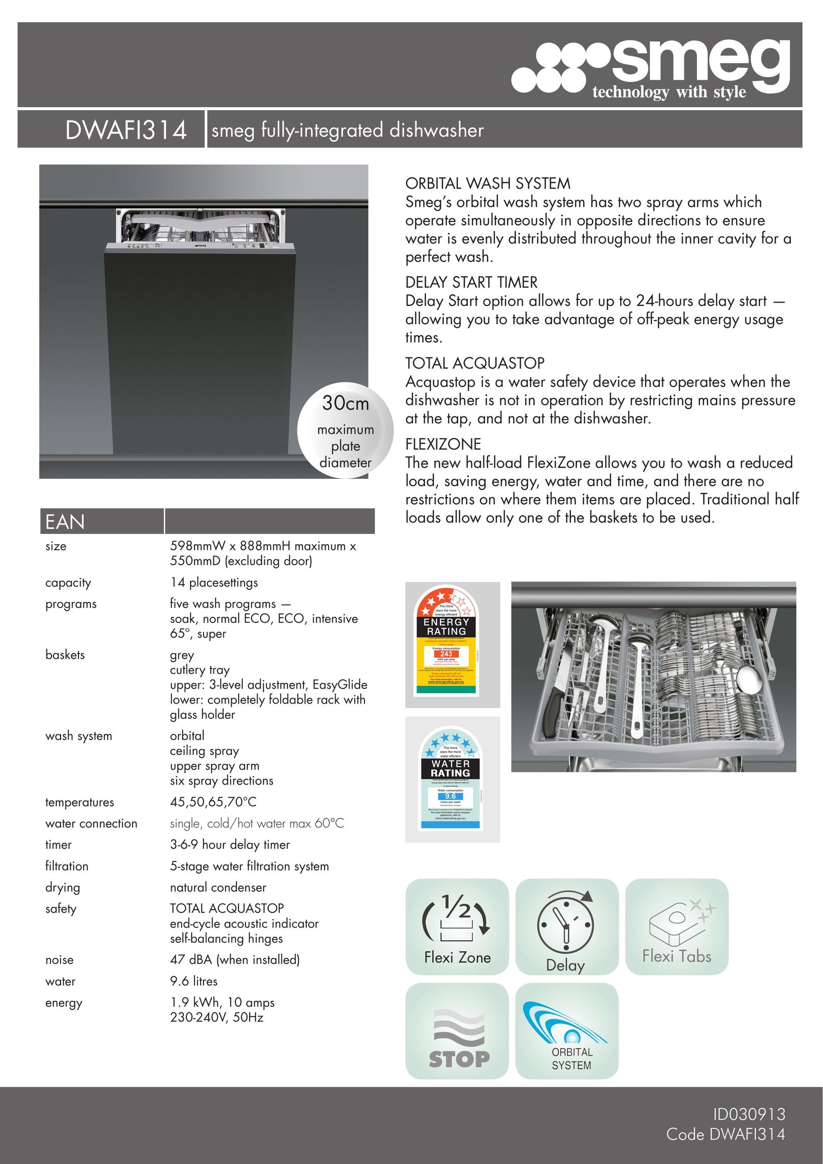 Smeg DWAFI314 Appliance Trim Kit User Manual