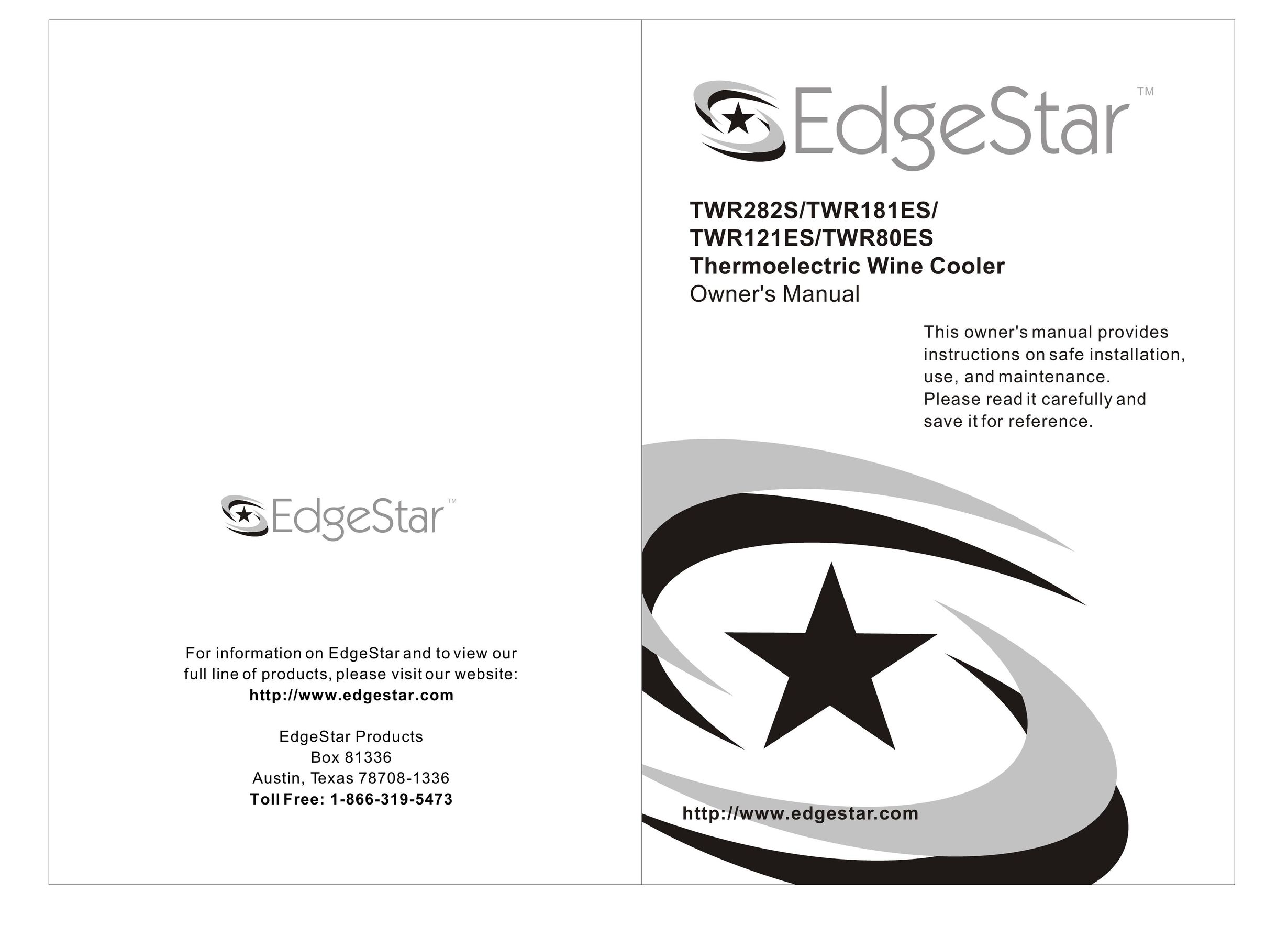 EdgeStar TWR121ES Beverage Dispenser User Manual