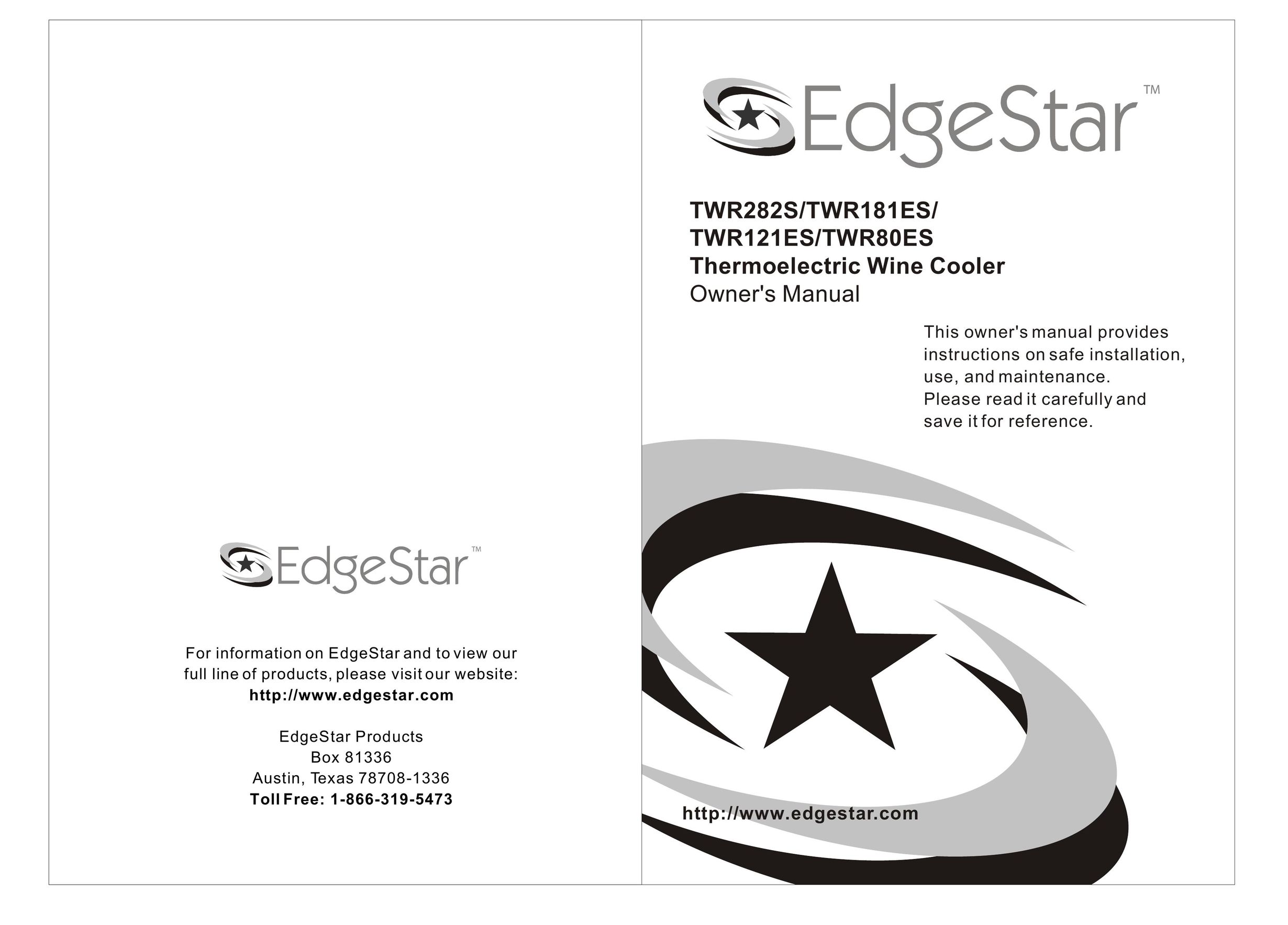 EdgeStar TWR282S Beverage Dispenser User Manual