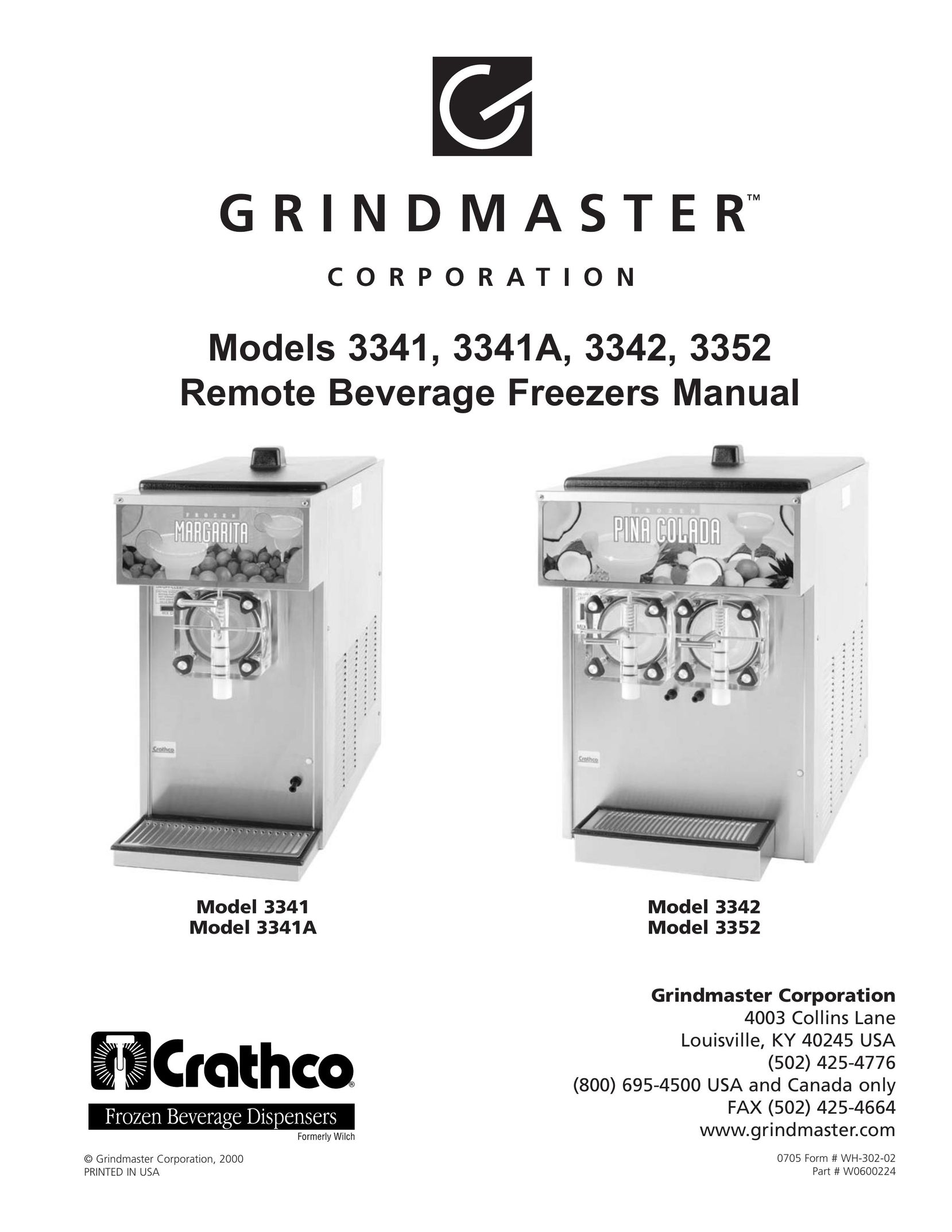 Grindmaster 3341A Beverage Dispenser User Manual