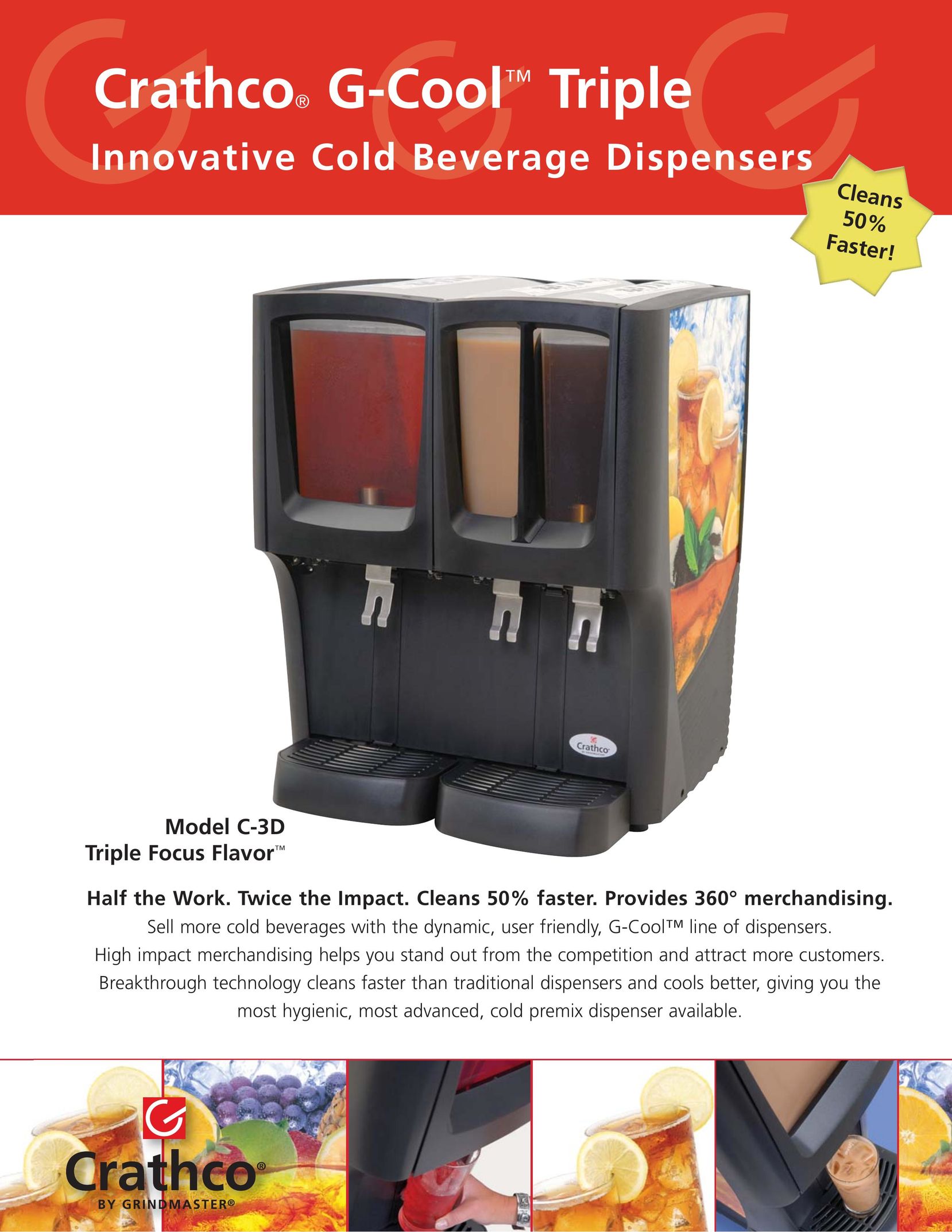 Grindmaster C-3D Beverage Dispenser User Manual