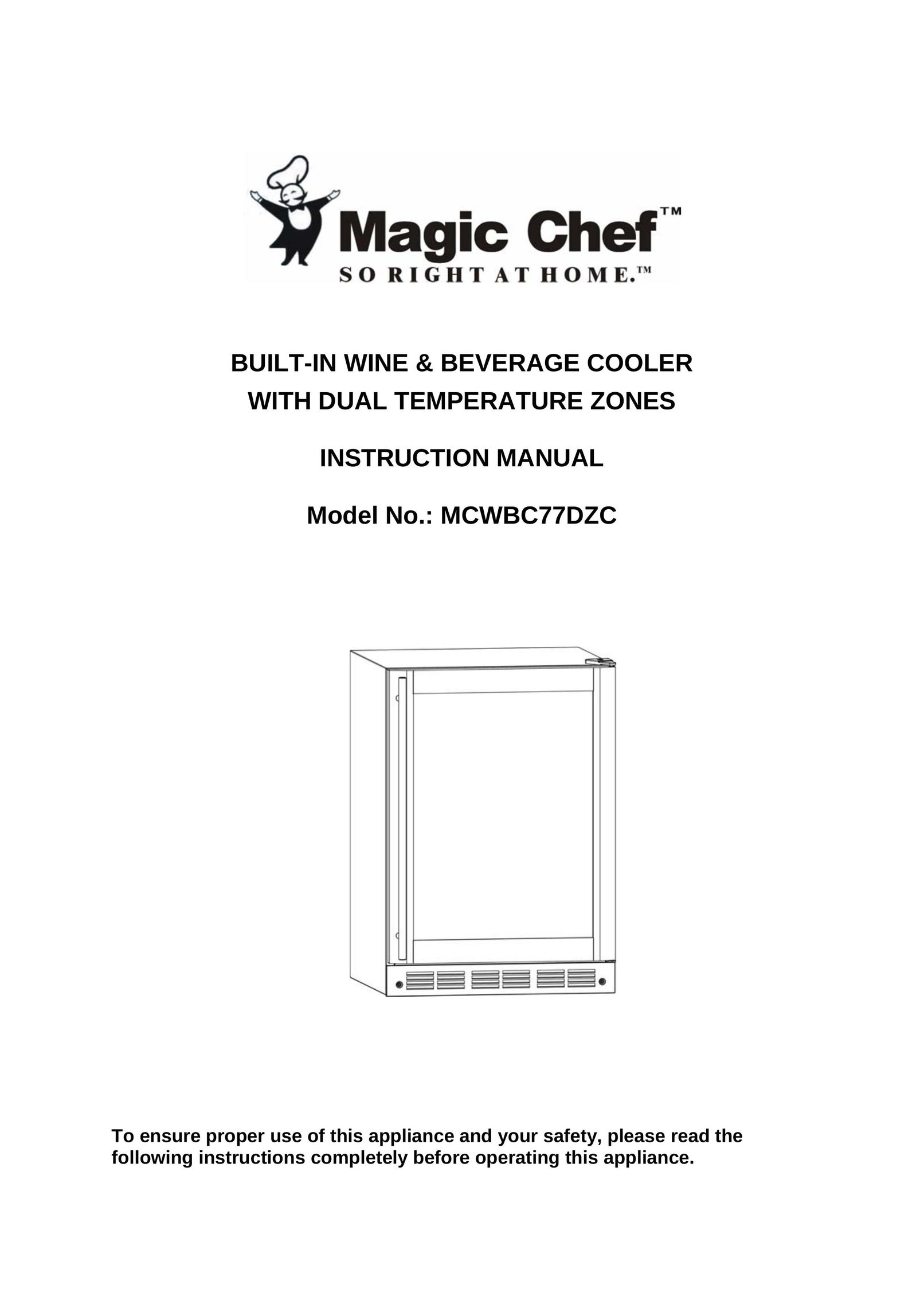 Magic Chef MCWBC77DZC Beverage Dispenser User Manual