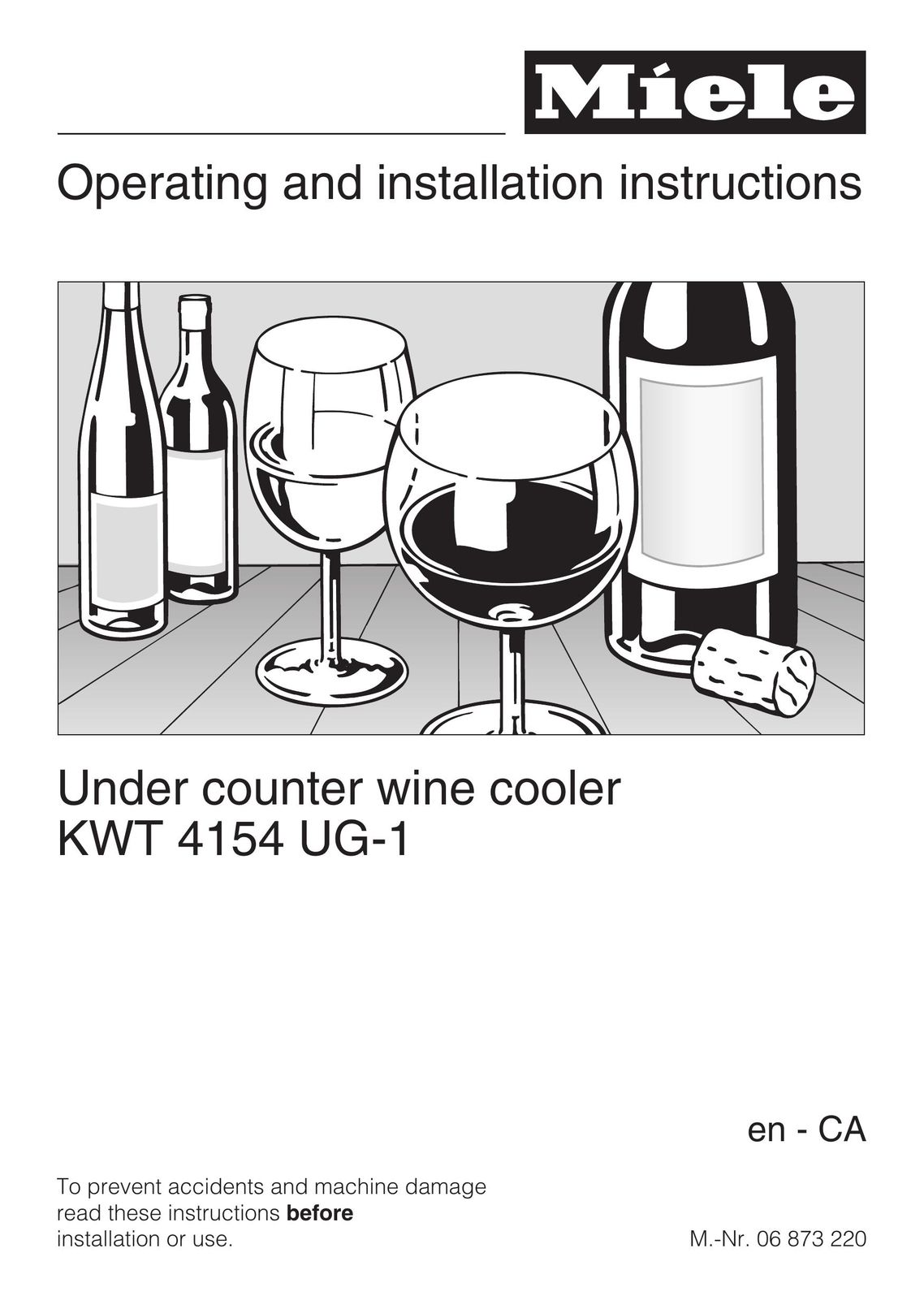 Miele KWT4154UG1 Beverage Dispenser User Manual