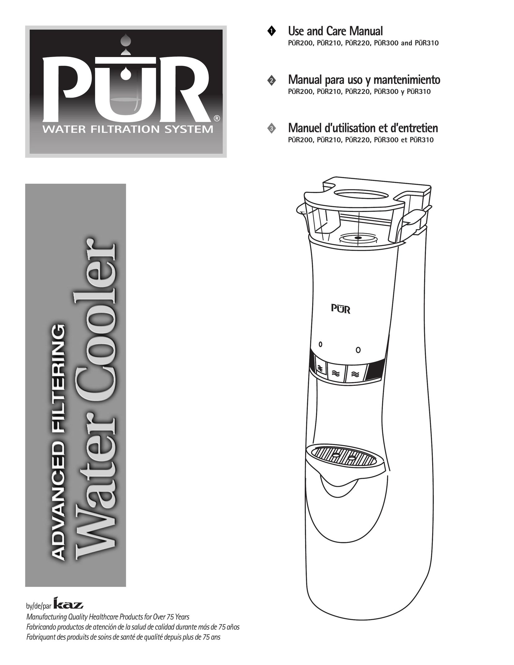 PUR Water Purification Products PUR200 Beverage Dispenser User Manual