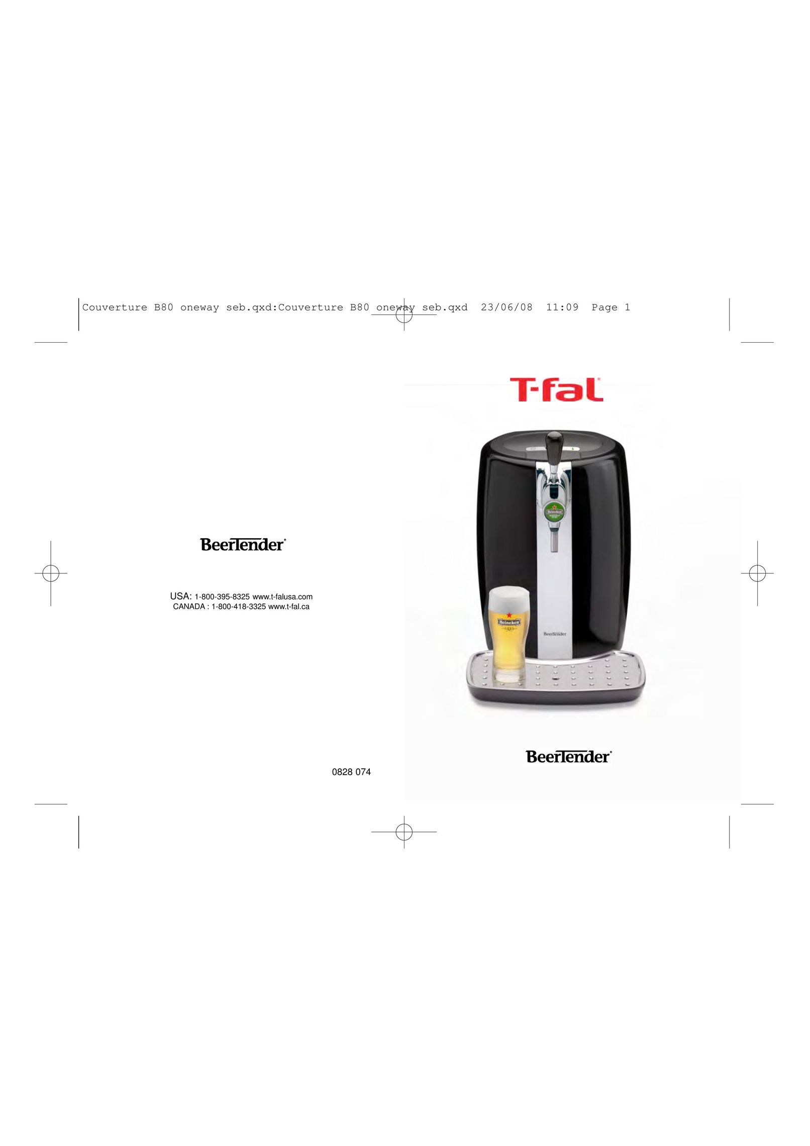 T-Fal BeerTender Beverage Dispenser User Manual