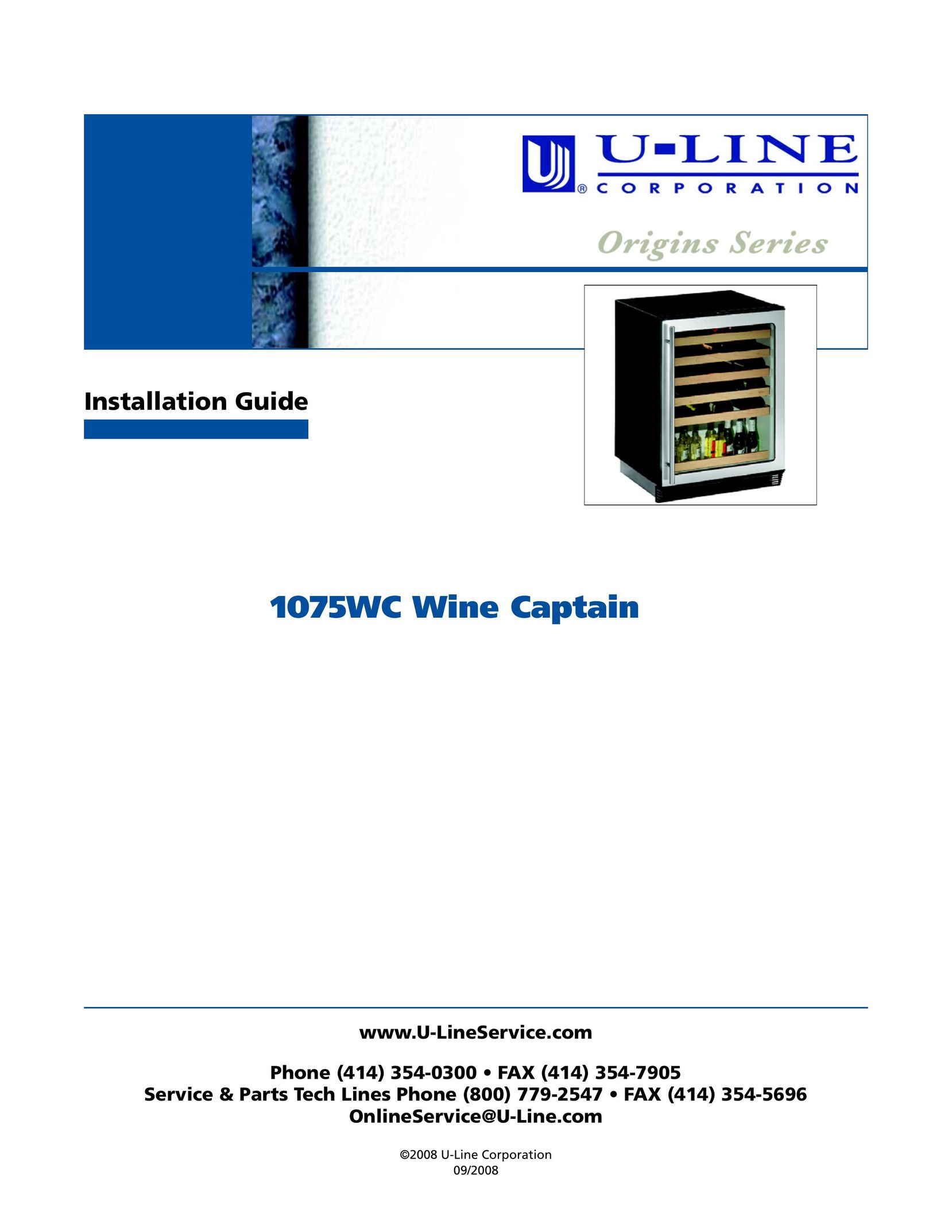 U-Line 1075WC Beverage Dispenser User Manual