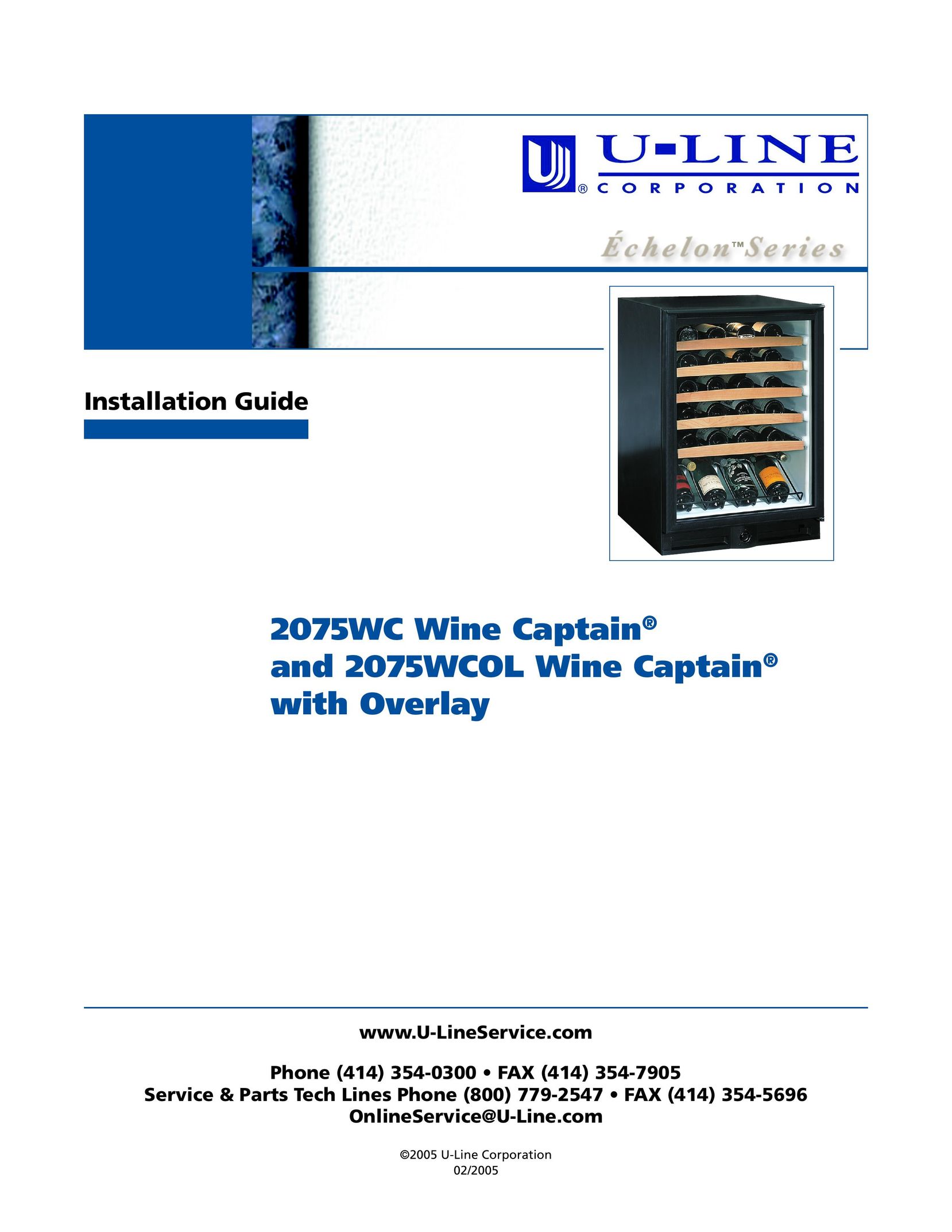 U-Line 2075WC Beverage Dispenser User Manual