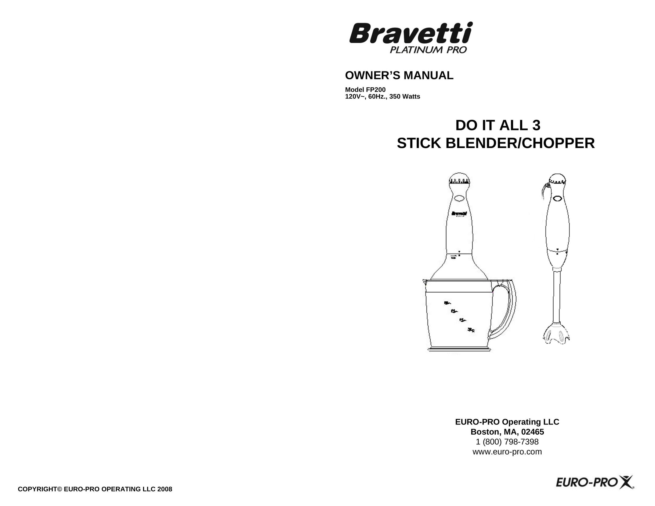 Bravetti FP200 Blender User Manual