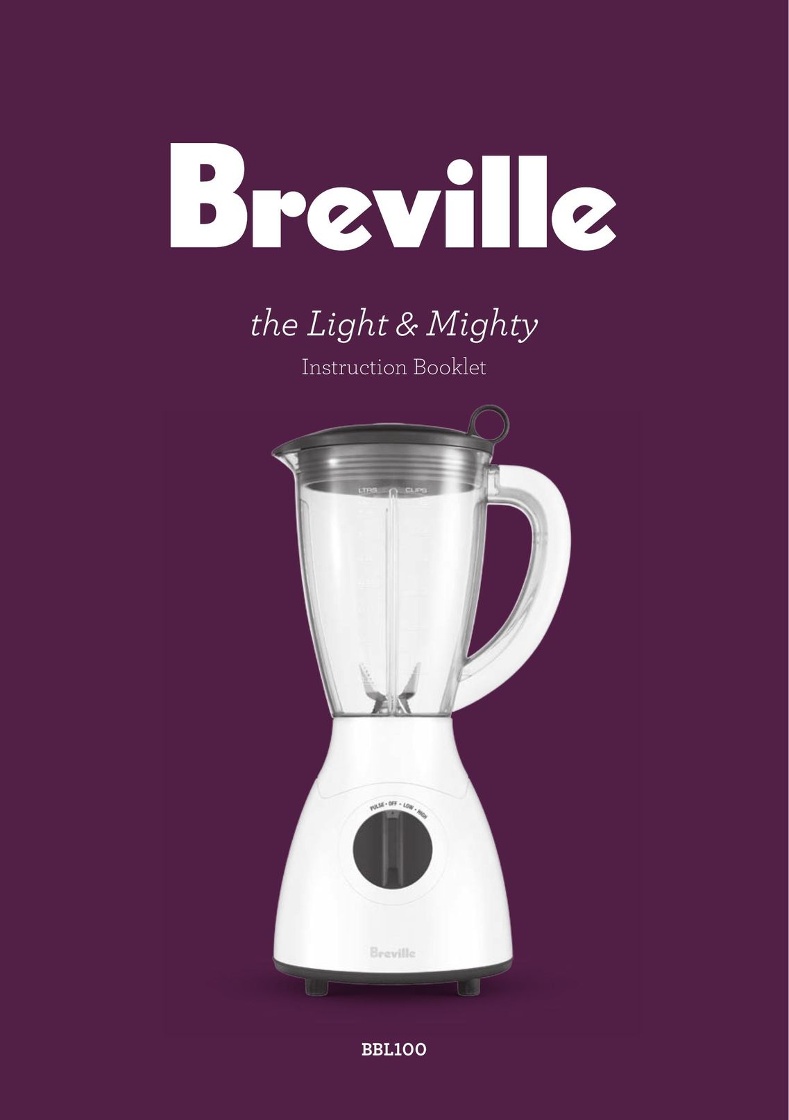 Breville BBL00 Blender User Manual