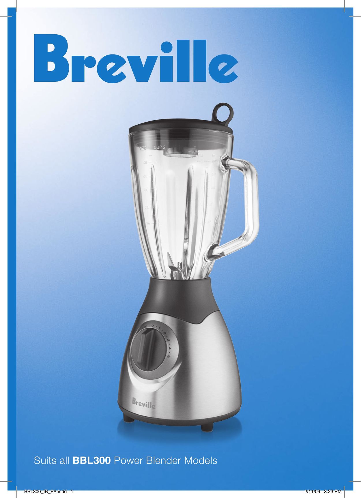 Breville BBL300 Blender User Manual