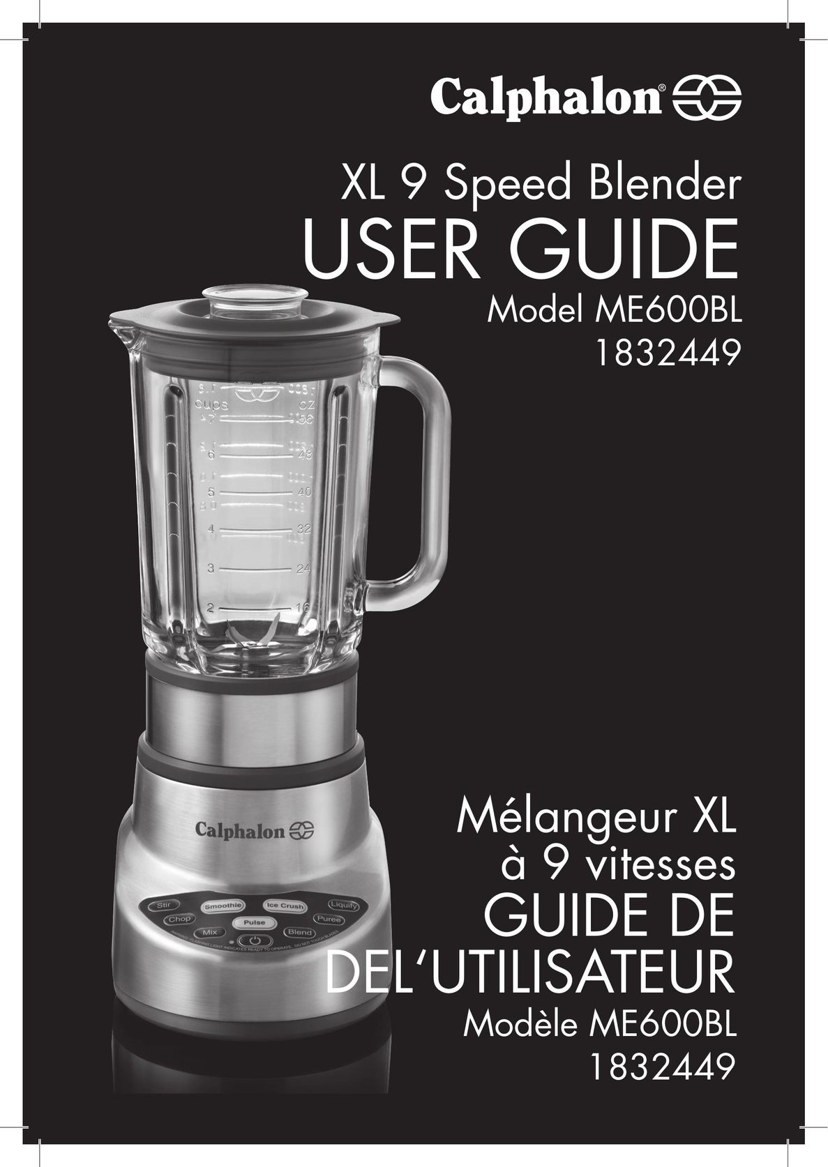 Calphalon ME600BL Blender User Manual