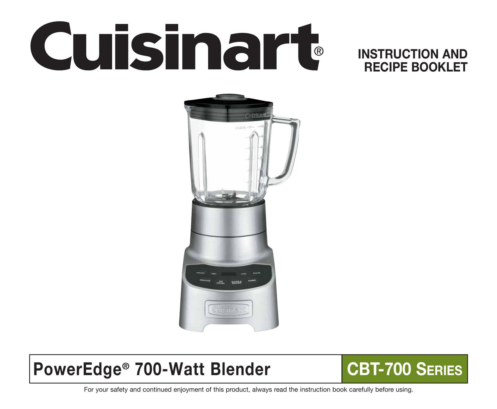 Cuisinart CBT-700 Series Blender User Manual