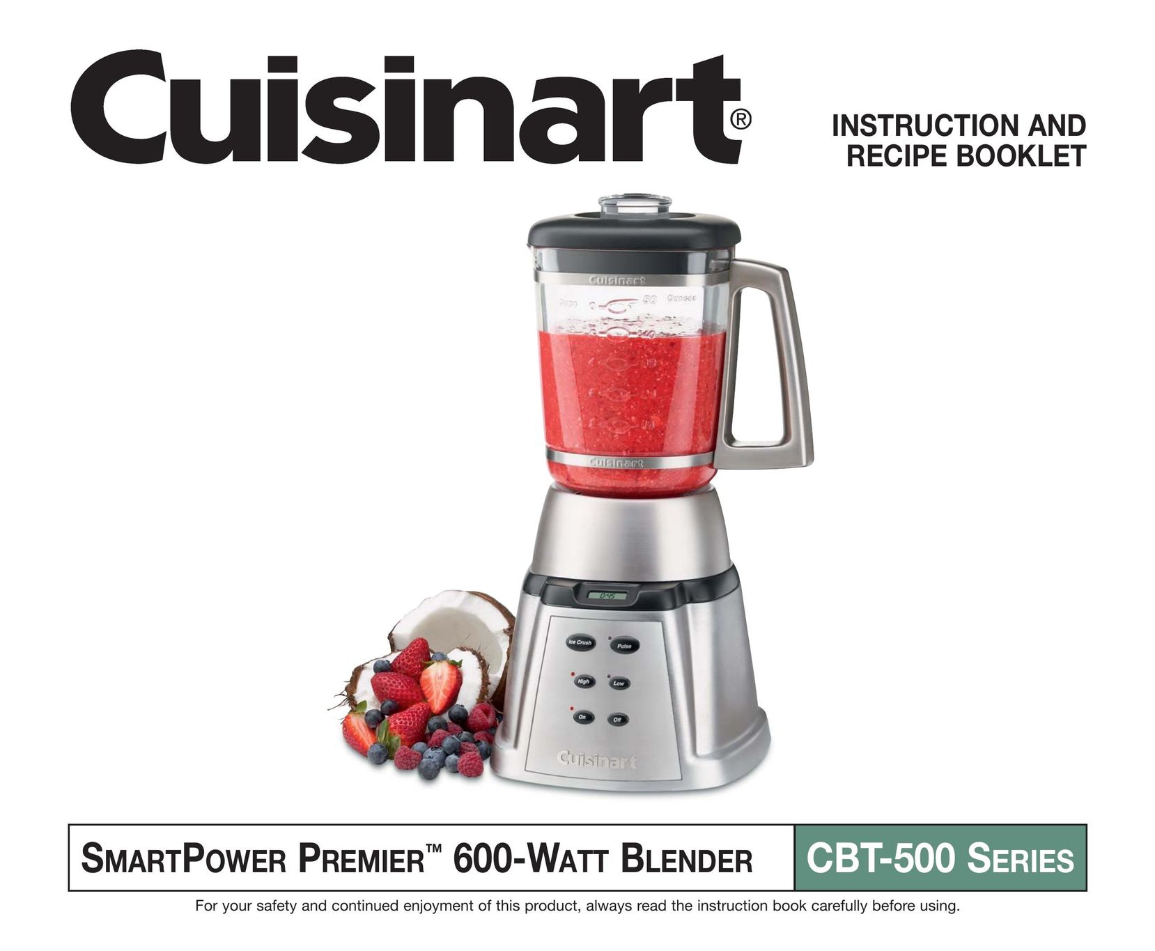 Cuisinart CBT500L Blender User Manual