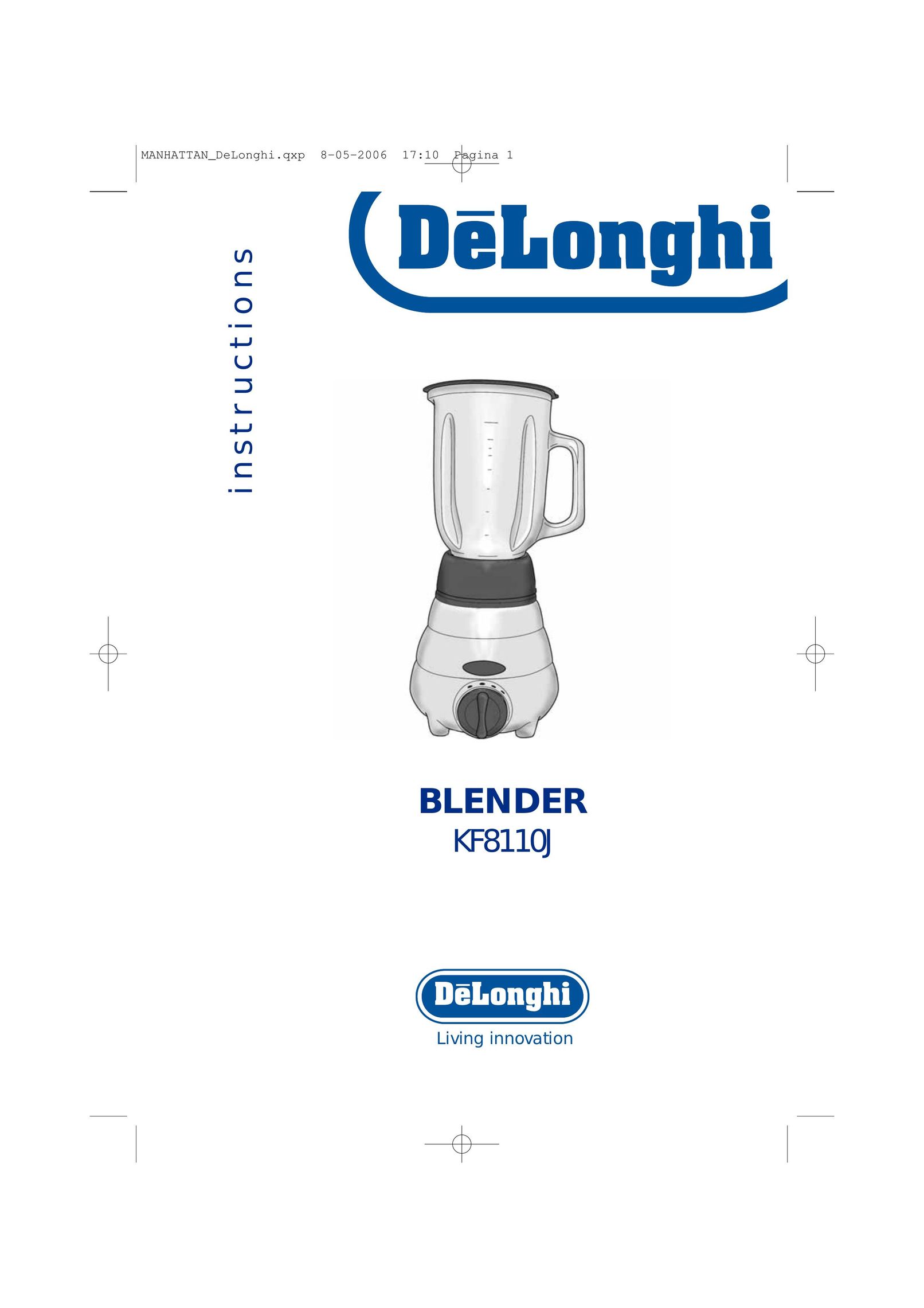 DeLonghi KF8110J Blender User Manual