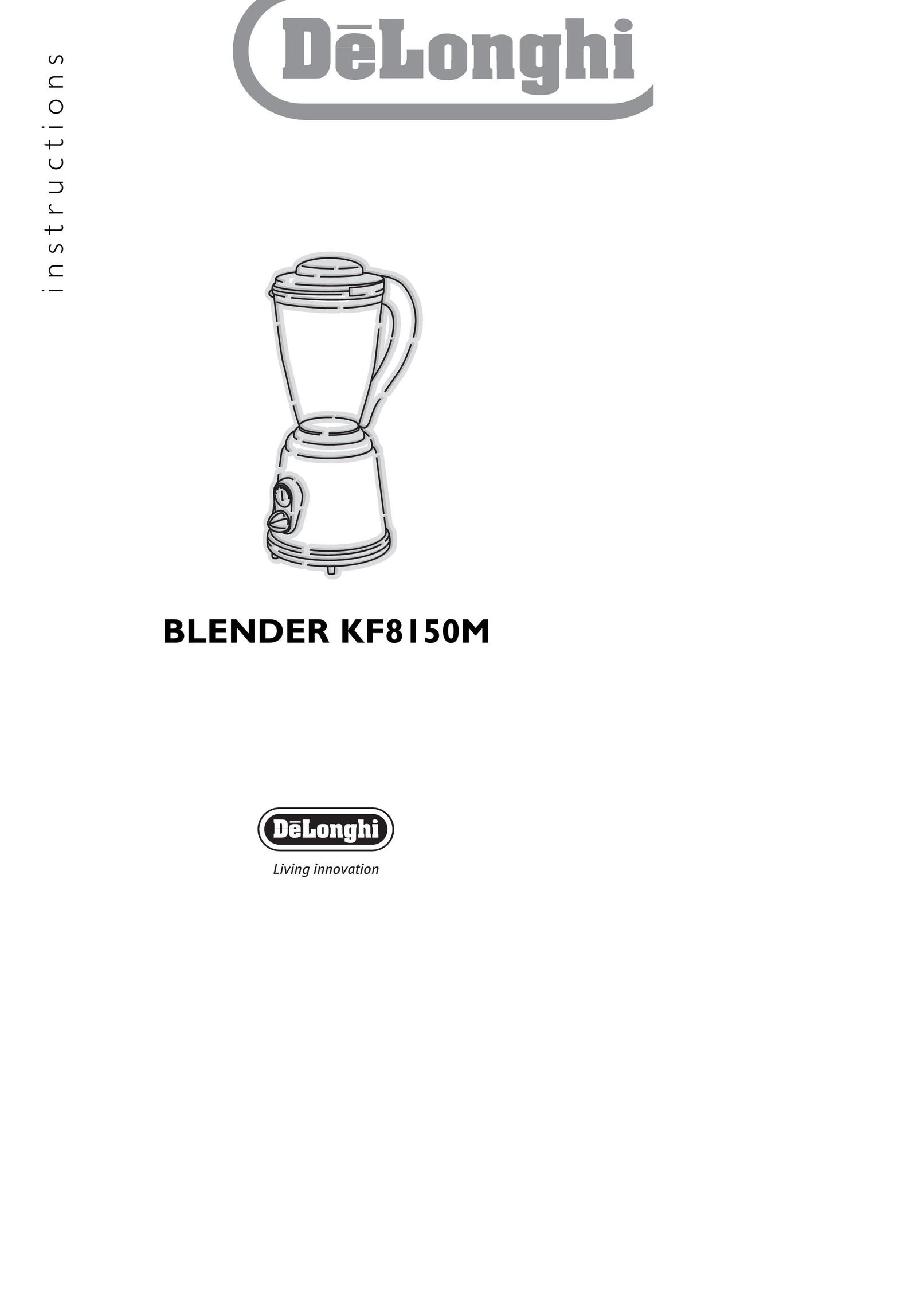 DeLonghi KF8150M Blender User Manual