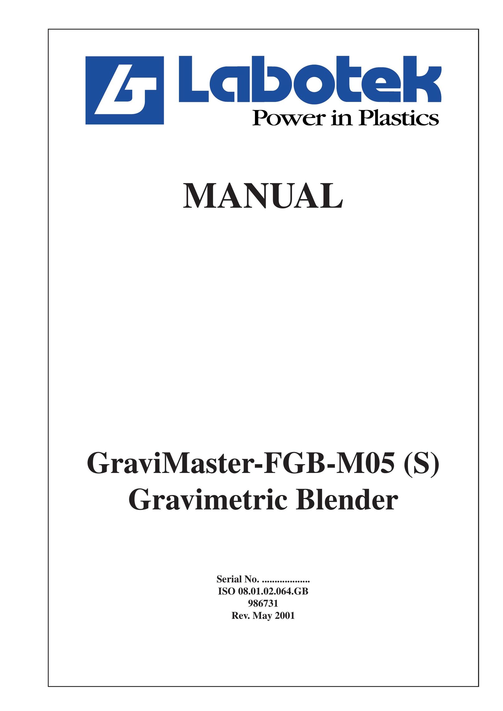 GE FGB-M05 Blender User Manual