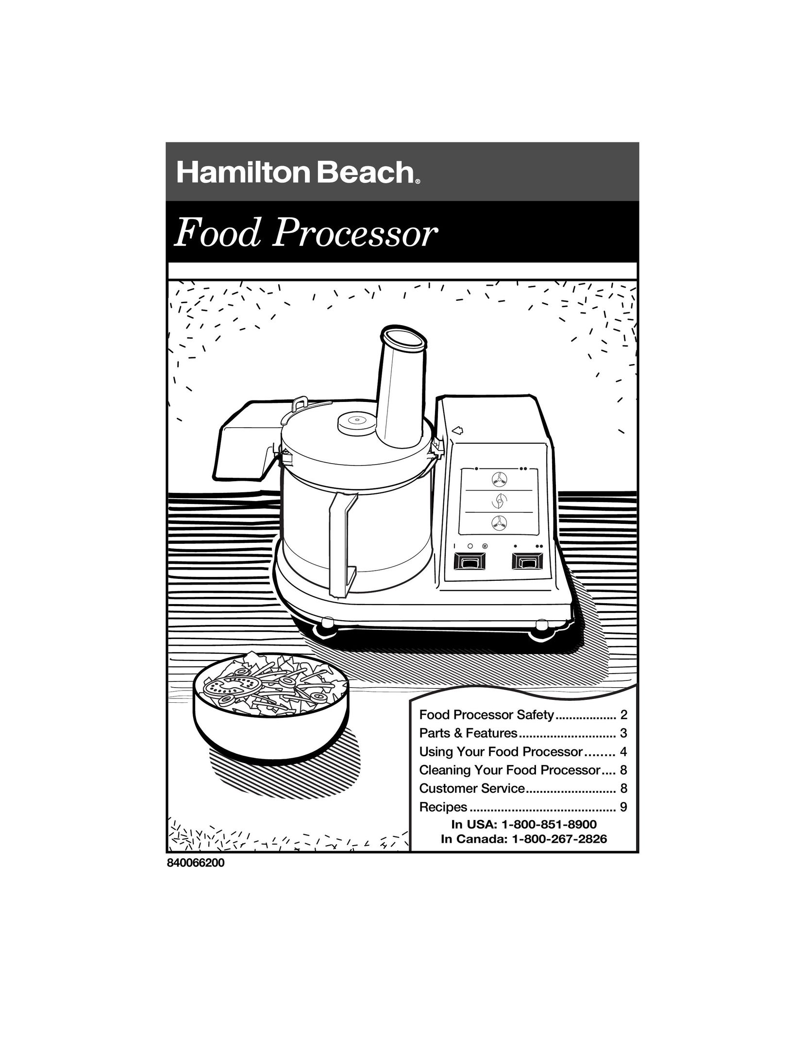 Hamilton Beach 840066200 Blender User Manual