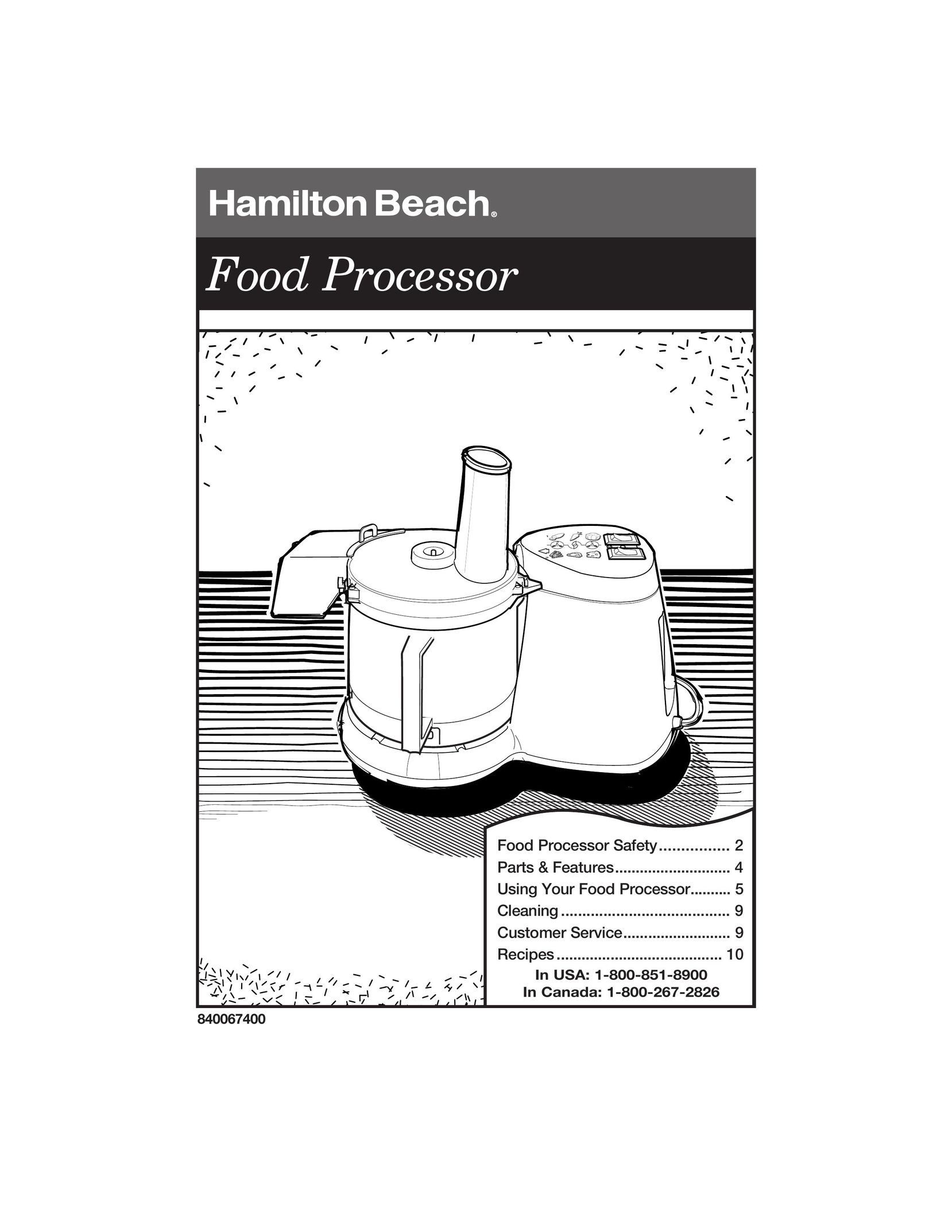 Hamilton Beach 840067400 Blender User Manual